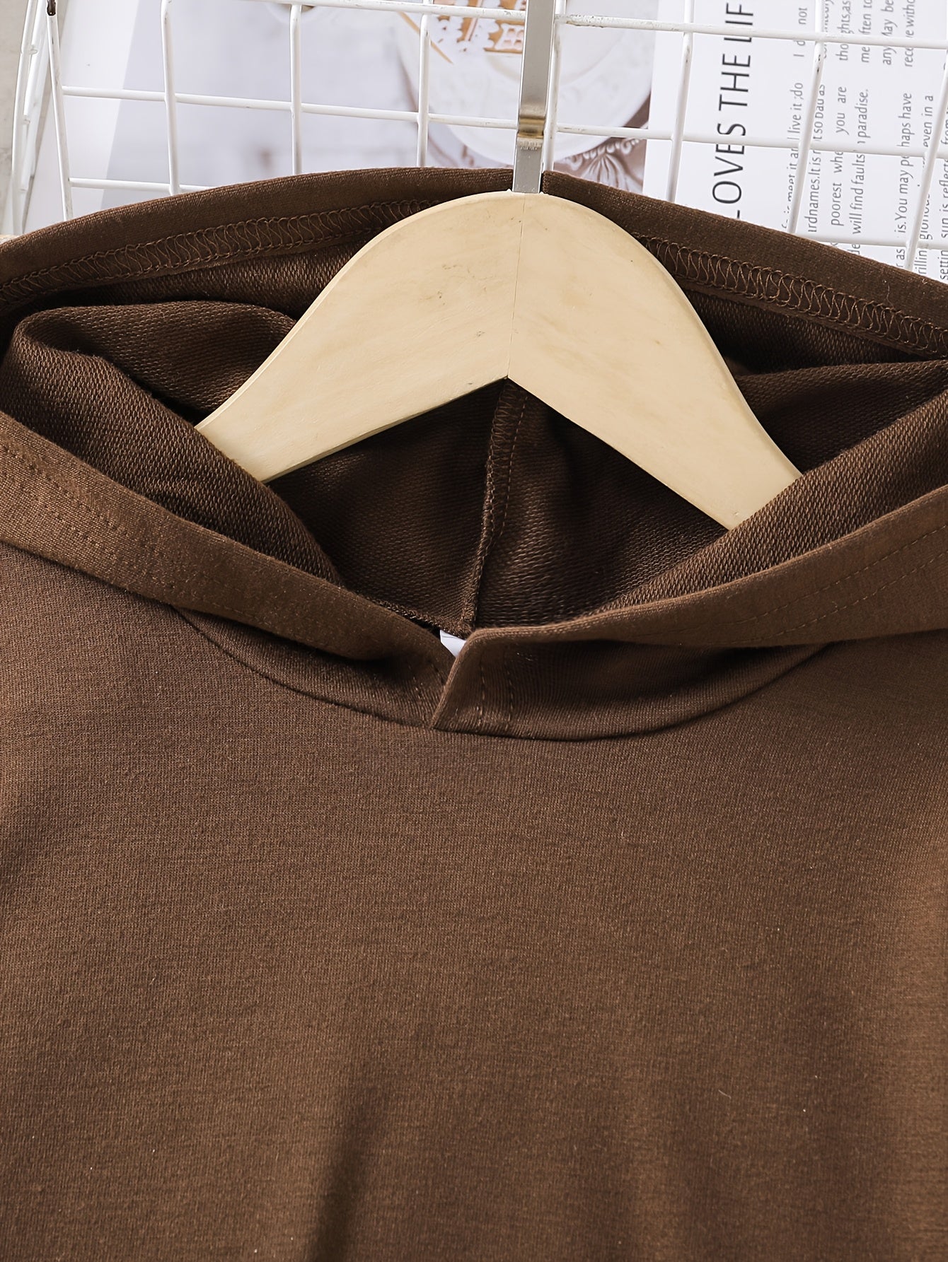 2pcs Girls' Plaid Hooded Sweatshirt & Straight-Leg Pants Set - Brown & Checkered Long Sleeve Outfit, Elastic Waistband, Casual Spring/Fall Playwear with Pockets, Cute Sweatshirts, for Outdoor