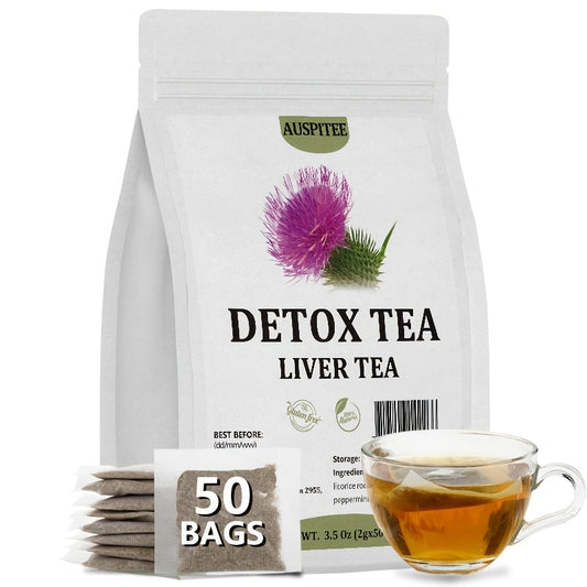 Detox Tea Dandelion Root Licorice Root Mint Burdock Root Nettle Leaf Tea Blend 3.5 Oz (2g X 50 Bags) A Herbal Tea Perfect For Afternoon Tea With No Additives Or Caffeine And Perfect For Gifting.