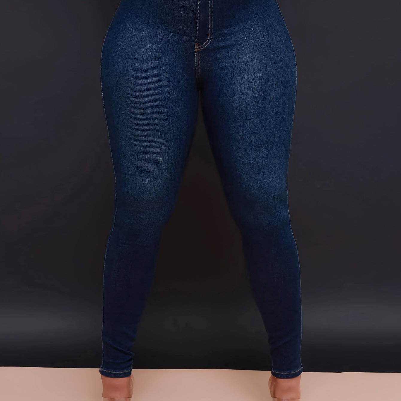 Women's Casual Four Seasons Slim Fit Elastic Solid Color Washed Denim Jeans European Style Denim Shorts Women's Versatile Denim Jeans