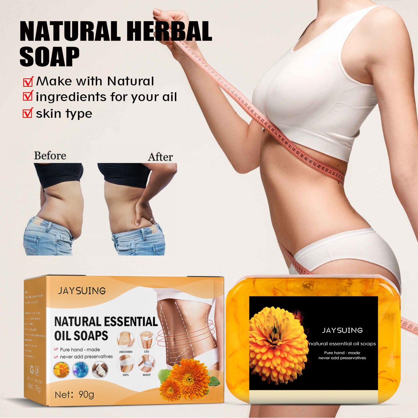 Jaysuing Body Soap Body Cleansing Skin Tightening Belly Foam Refreshing Body Soap