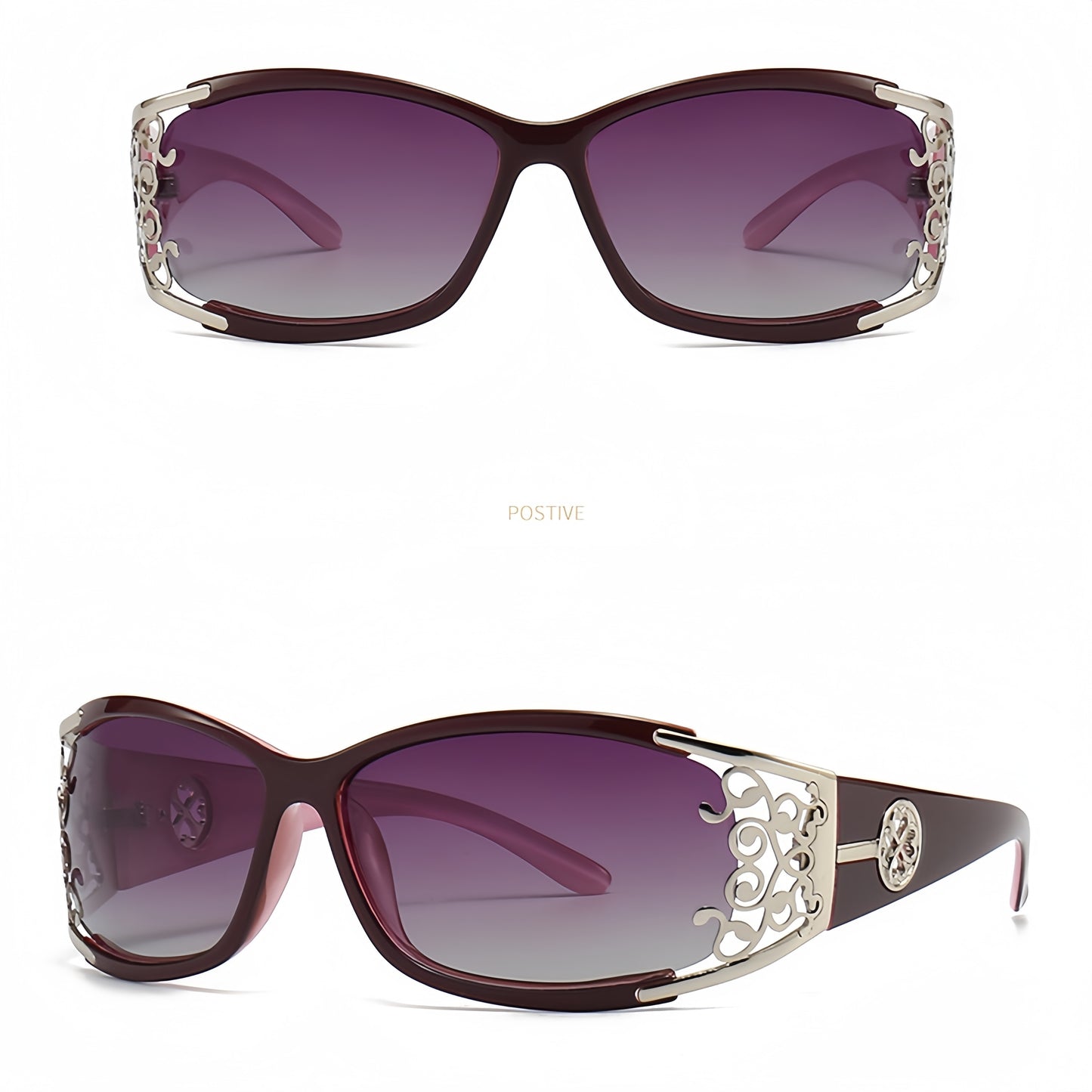 Glasses For Women Hollow Carved Lace Frame Design Ladies Shades Fashion Square Glasses Ladies Driving Shades With Protection