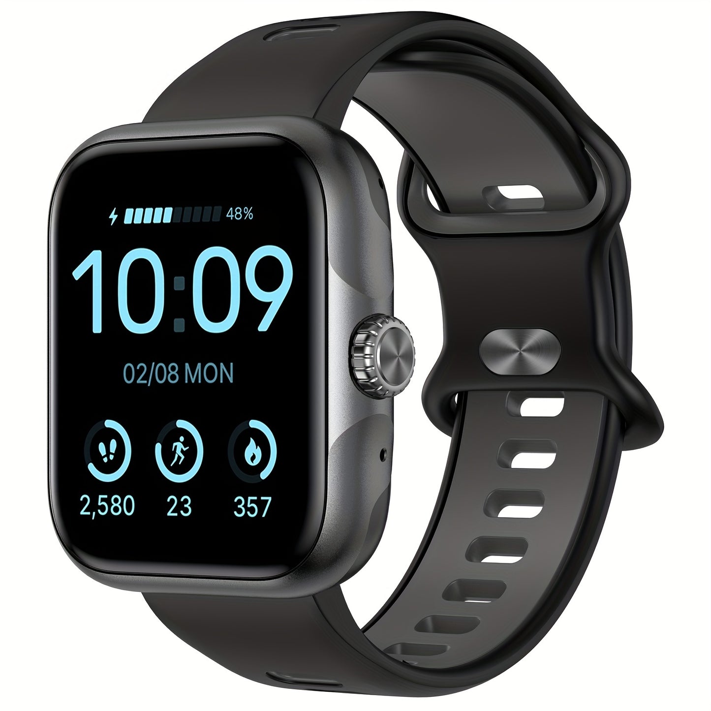 [GPS Smart Watch, 100+ Sports Modes] 100+ Sports Modes GPS Smart Watch - High Quality Outdoor Fitness Activity Tracker - Pedometer, Step count, Mileage, Calorie, Sedentary reminder, Weather, Music Playback control, Watch don'