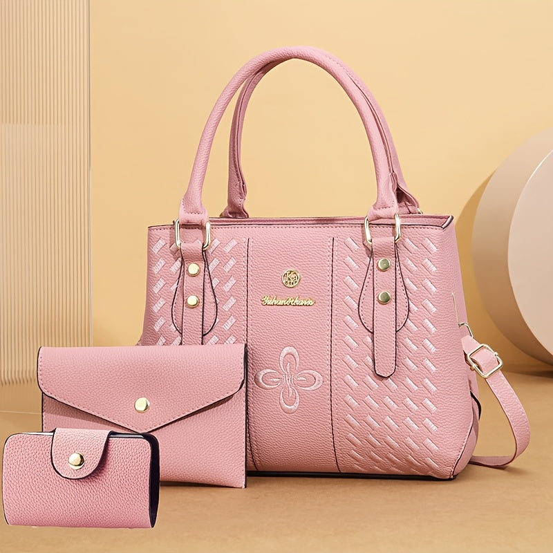 Women'S Handbag, Holiday Gift Bag, Crossbody Bag, Tote Bag, Phone Bag, Multi-Piece Set, High-End Niche Design, Fashionable, New Arrival, Suitable for Travel, Shopping, And Daily Use, Can Be Used As Christmas Or Thanksgiving G