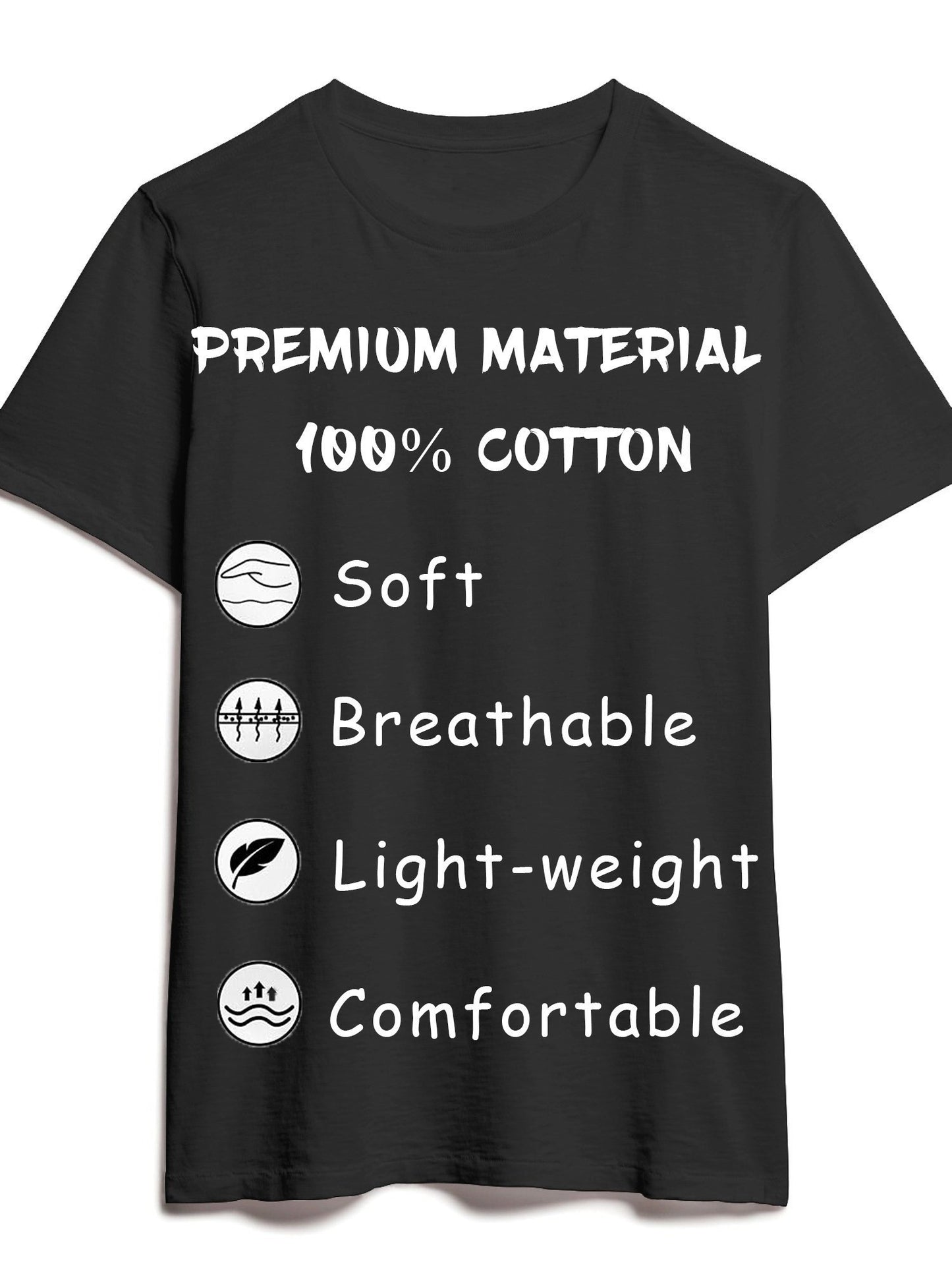 Men'S Clothing 180g Cotton One-Sided Print Crew Neck Short Sleeve T-Shirt UNAPOLOGETICALLY CHAPIN Luby Flag Luby Flag Men'S Dad Husband Grandpa Friend, S-XXXL, Black