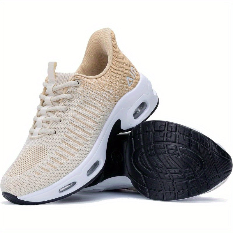 Jinta Shoes Women's Slip-On Air Cushion Sneakers - Shock-Absorbing Breathable Fabric, Lightweight Low-Top Design with Heel Air Cushion & Rubber Sole for All-Season Outdoor & Daily Wear, Comfy Shoes, Casual Slipons, Stylish Sl