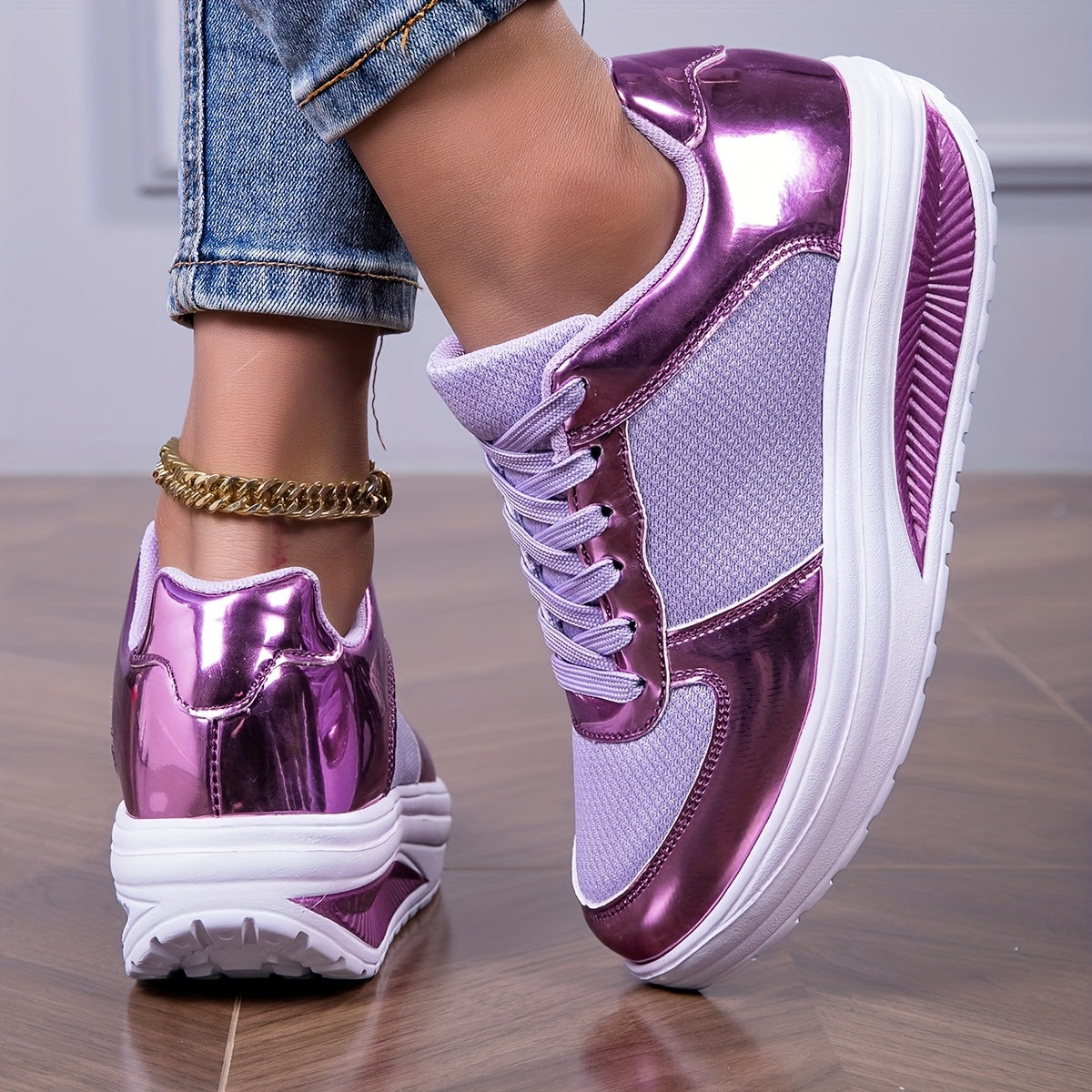 Purple Bright-faced Sports Shoes For Men And Women Summer Breathable Mesh Surface Lightweight Running Shoes Fitness Training Skip Rope Women'S Casual Shoes Comfortable Soft Sole Travel Walking Shoes Large Size Couple Thick So