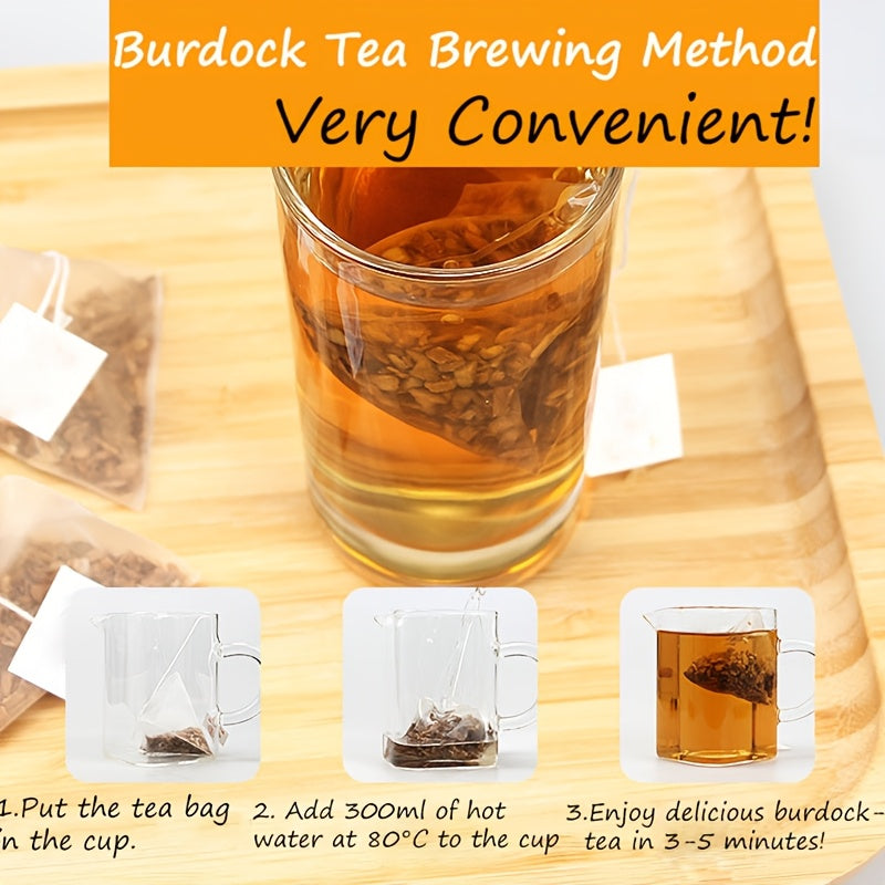 [60 Premium Burdock Root Tea] 60 Tea Bags Premium Burdock Root Tea | No Additives, No Caffeine, Great For Afternoon Tea, Gift, 6.4 Oz