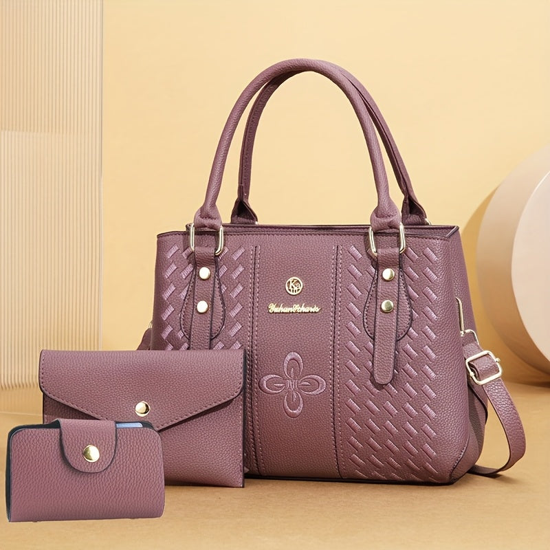 Women'S Handbag, Holiday Gift Bag, Crossbody Bag, Tote Bag, Phone Bag, Multi-Piece Set, High-End Niche Design, Fashionable, New Arrival, Suitable for Travel, Shopping, And Daily Use, Can Be Used As Christmas Or Thanksgiving G