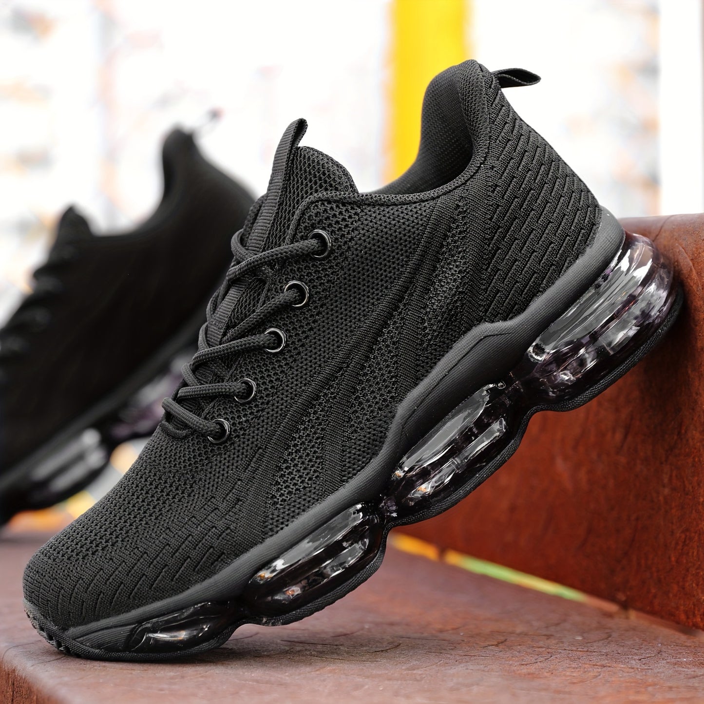 [Breathable Casual Sneakers] Breathable Women's Casual Sneakers - Lace-Up, Low Top, Solid Color with Rubber Sole for All Seasons, Effortless Style