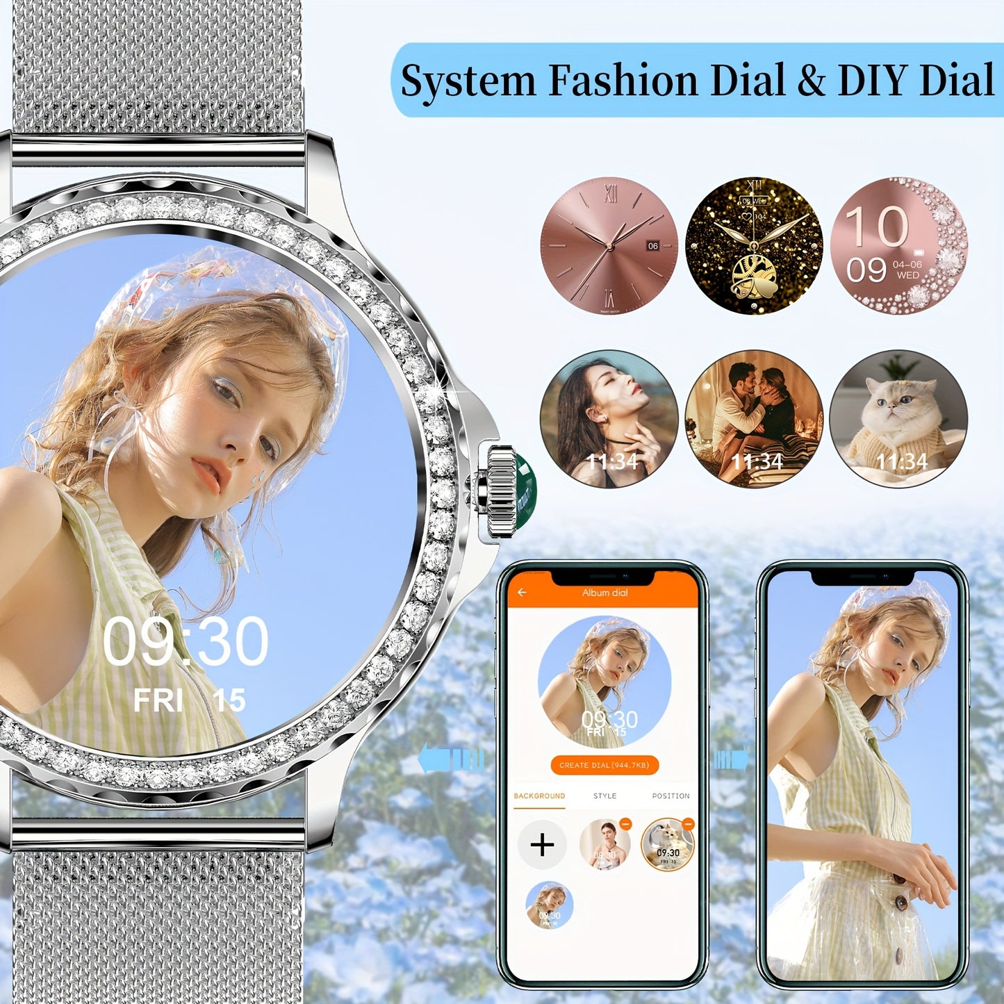 A Smart Watch For Men And Women, Compatible With 100+ Sports Modes/AI Voice Control/sleep Monitor/music Control/thoughtful Alarm Clock/weather Forecast, A Great Gift For Friends