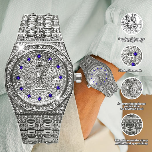 West Coast Stage Luxe Gift Set Men Women Glam Watch Xmas Wedding Thanksgiving Valentines Present, Party Accessory, Holiday Present, Stylish Accessory, Elegant Timepiece, Highend Finish, Durable Watch, Fashion Watch, Reflectiv