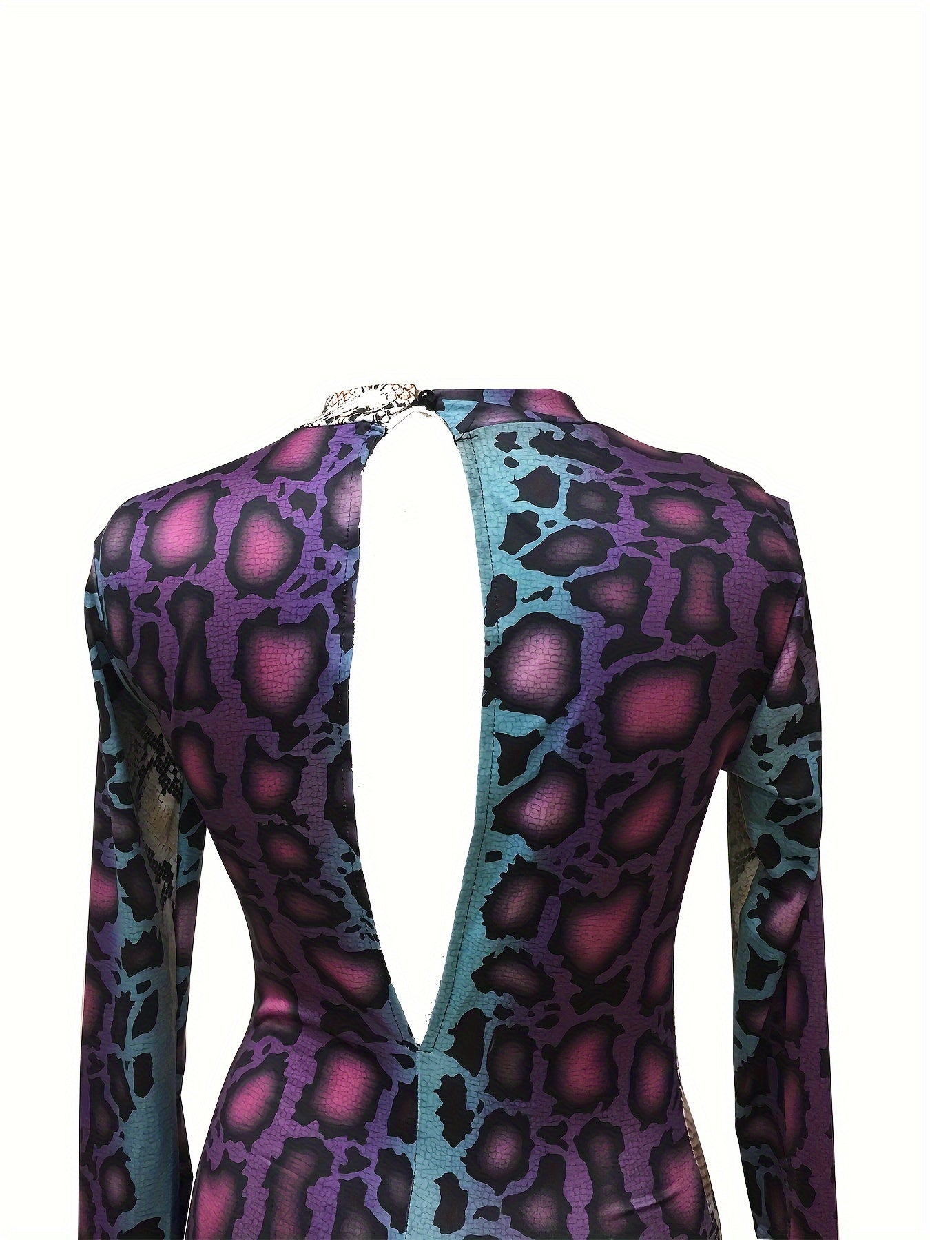 Hot Selling New Women's Clothing In Spring And Autumn Season with Snake Print, Lifting Buttocks, Tight Fitting Casual Jumpsuit