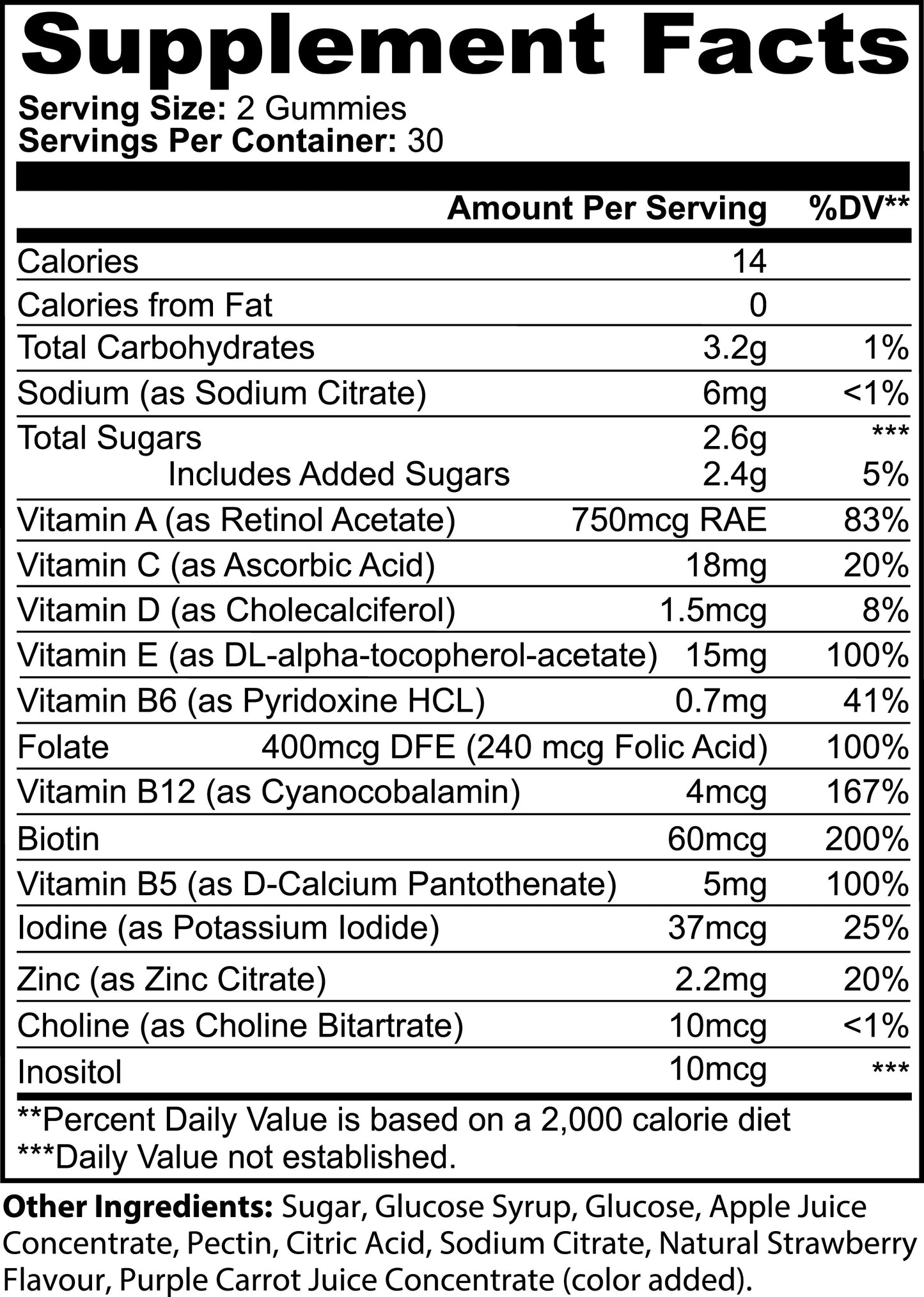 MULTIVITAMIN BEAR GUMMIES, 60 GUMMIES