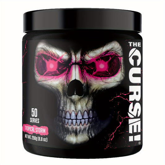 JNX SPORTS The Curse!Powder 50 Servings | Boost Strength, Energy + Focus for Men & Women, Tropical Storm