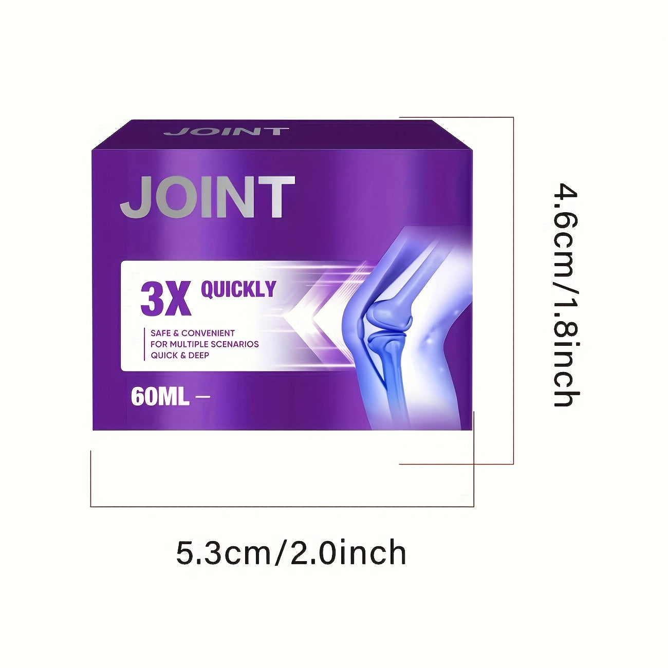 Joint Gel Purple Gel, Turmeric Extract, Soothing Massage Cream, Suitable for Knee, Waist, Neck, Hands And Feet with Full Body Joint Activities