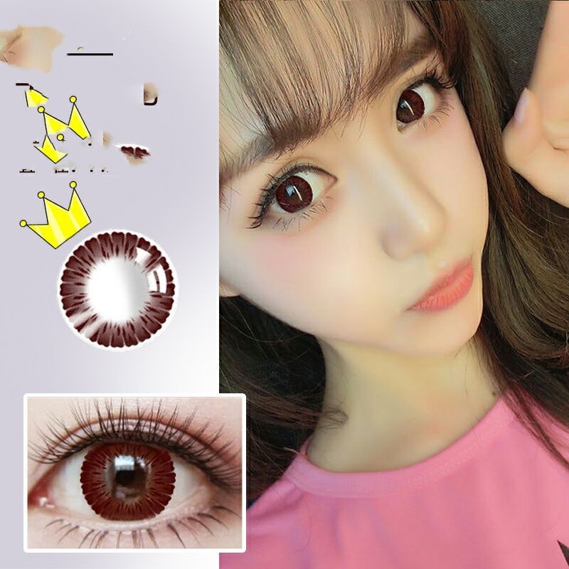 Loli Colorful Fruit Qi Beautiful Pupil Half A Year Throw Girl Contact Lenses