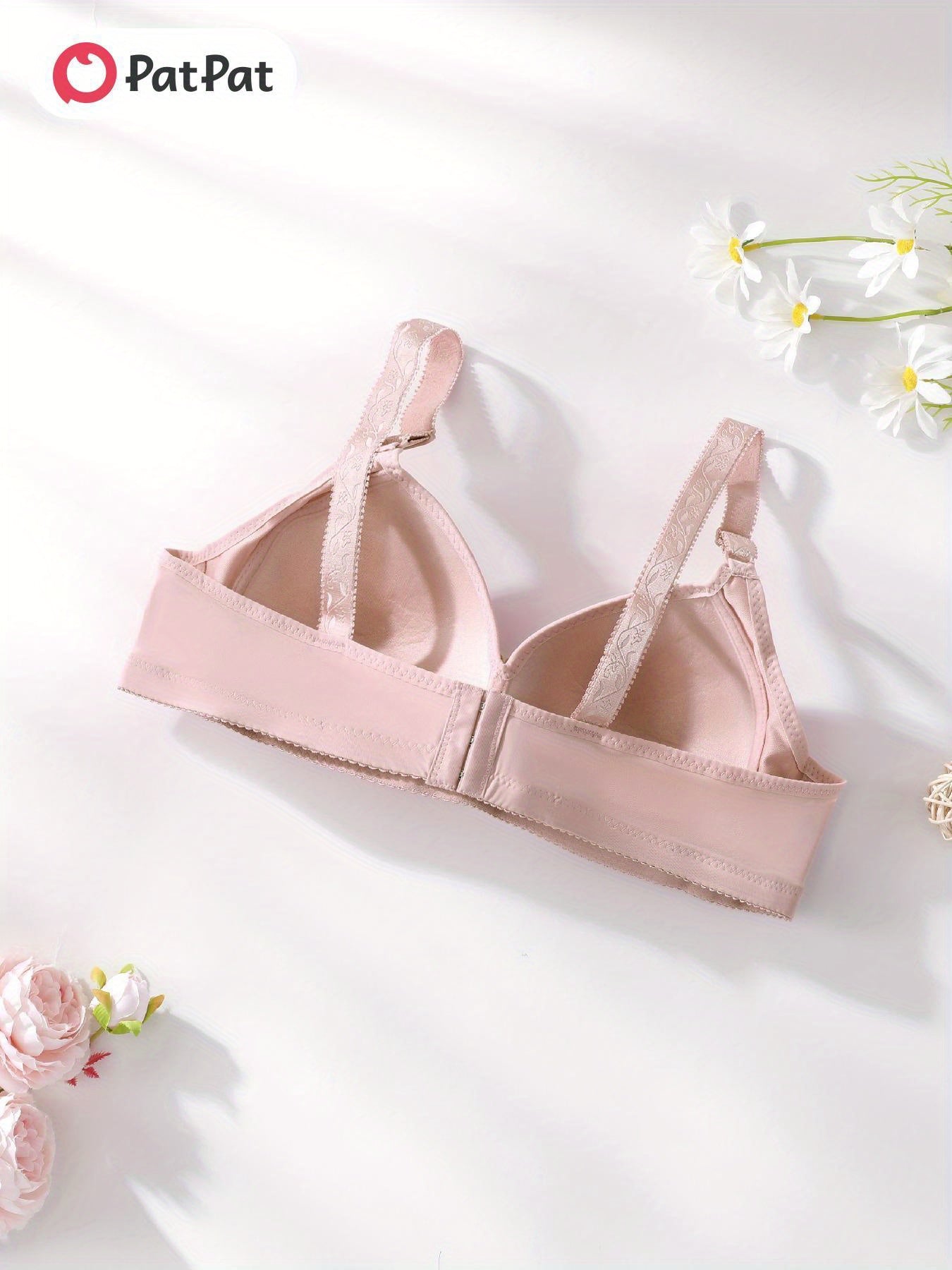 Patpat Women's 4-Pack Lace Wireless Bra - Sexy & Comfortable Soft Seamless Underwear for Casual Attire, Breathable & Affordable, Sizes S-XXL