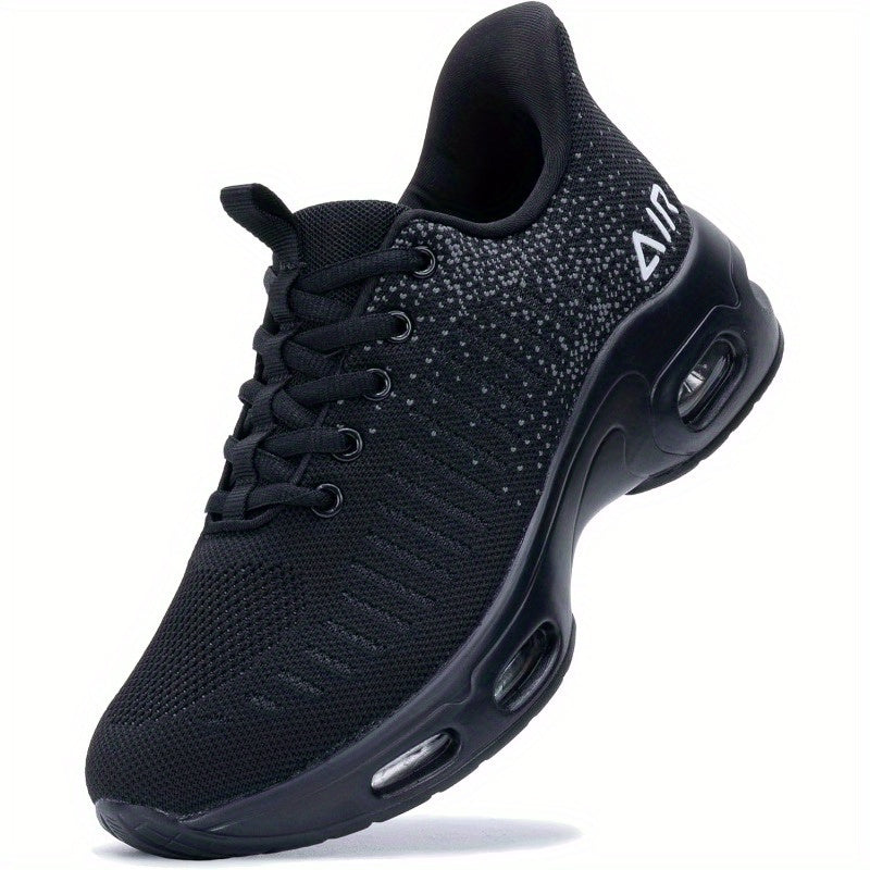 Jinta Shoes Women's Slip-On Air Cushion Sneakers - Shock-Absorbing Breathable Fabric, Lightweight Low-Top Design with Heel Air Cushion & Rubber Sole for All-Season Outdoor & Daily Wear, Comfy Shoes, Casual Slipons, Stylish Sl