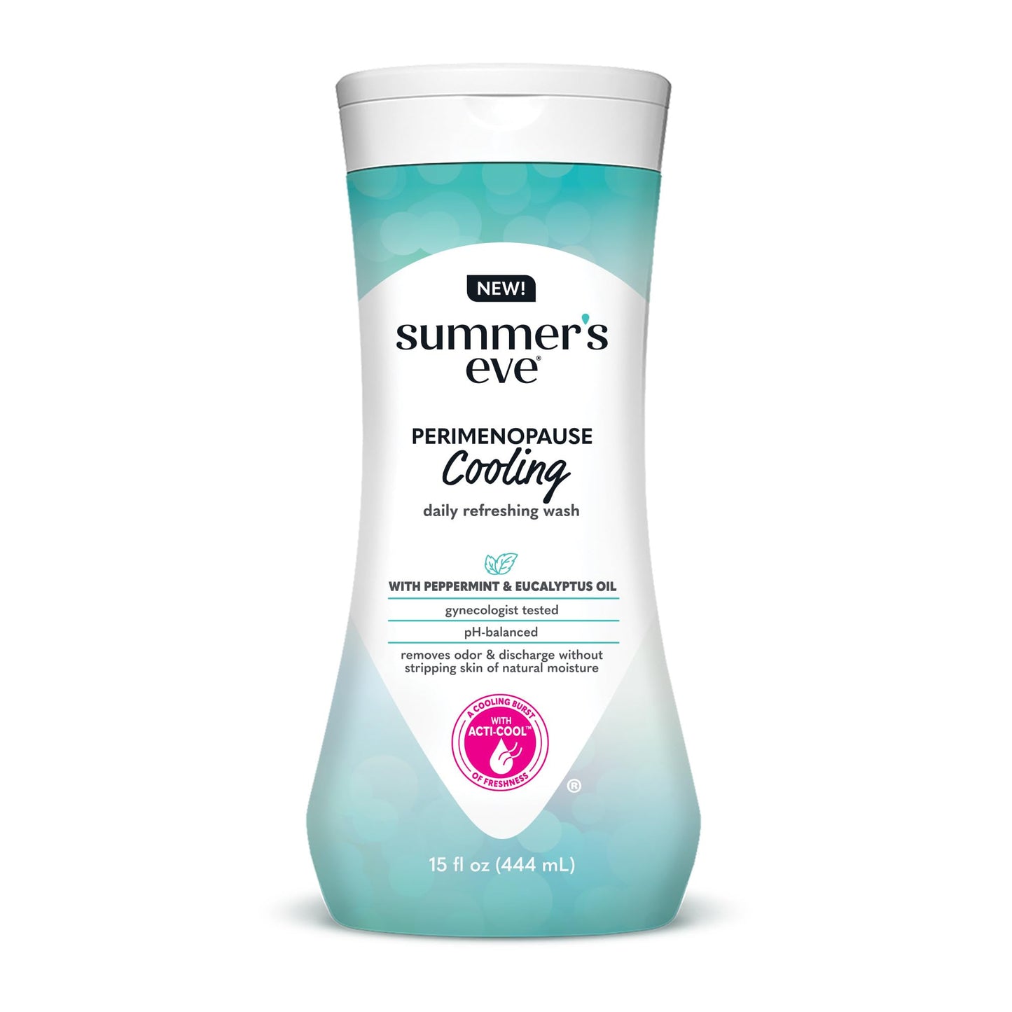 Summer's Eve Simply Sensitive All-Over Daily Feminine Wash, Gentle pH-Balanced Body Wash for Women, Removes Vaginal Odor, 15 Fl Oz