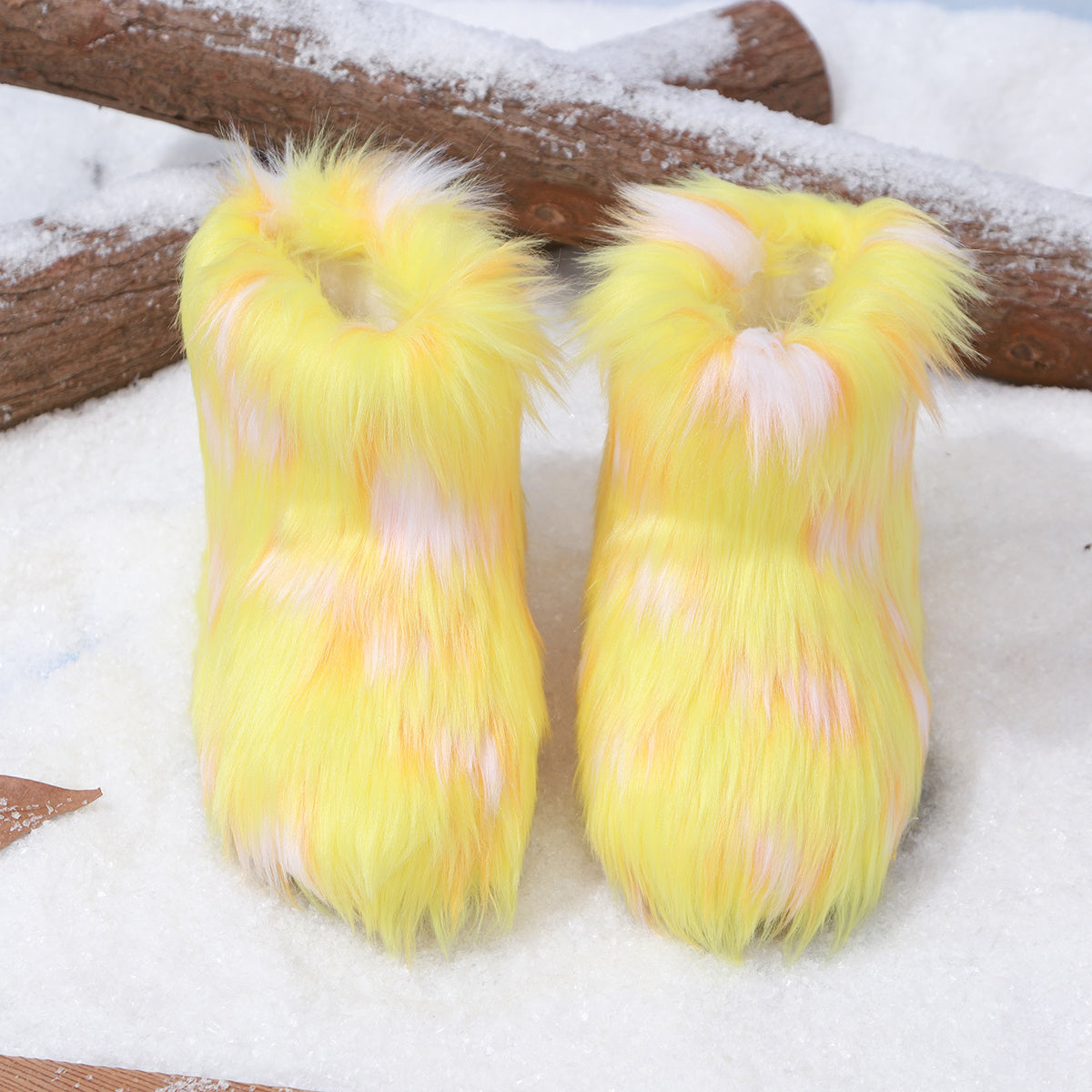 2025 Winter Girls' Outdoor Snow Boots, Multi-Color Tassel Warm Shoes