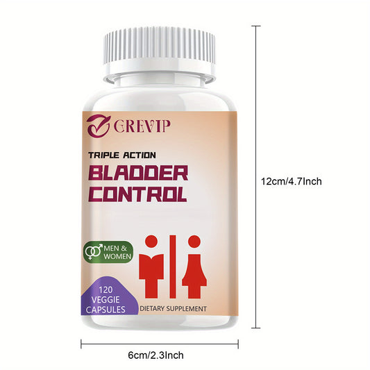 Bladder Control - with Pumpkin Seed, Cranberry, Boswellia, Supports Urinary Tract Health, Bladder Health, Prostate Health - 120pcs