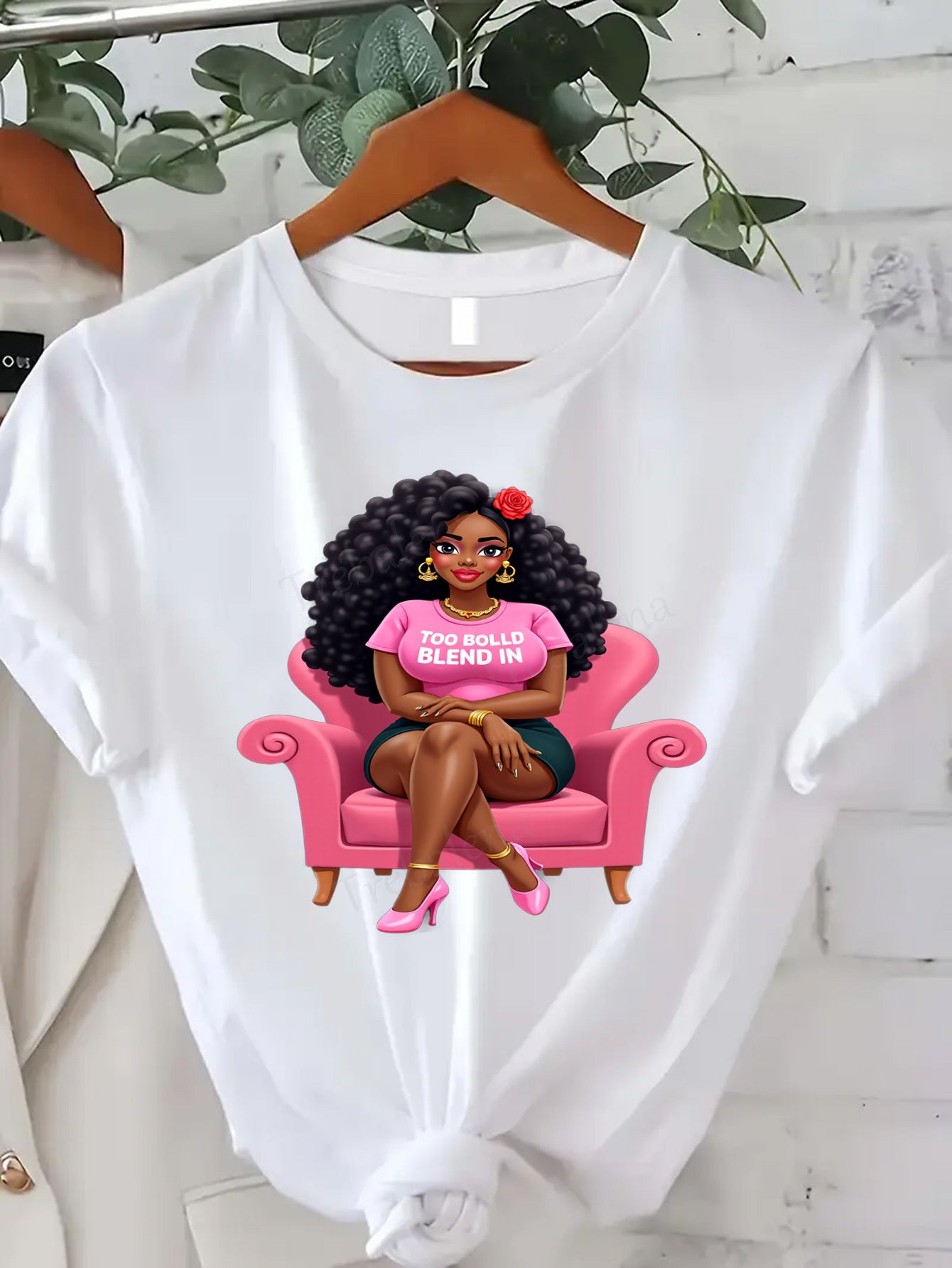 Plus Size - Trebalena Plus Size Women'S T-Shirt - Sexy Pink Floral Graphic Tee with "All of Me" Print, Casual Summer Style, Round Neck, Short Sleeve, 100%, Perfect Gift for Thanksgiving, Halloween & Christmas, Plus Size Blous