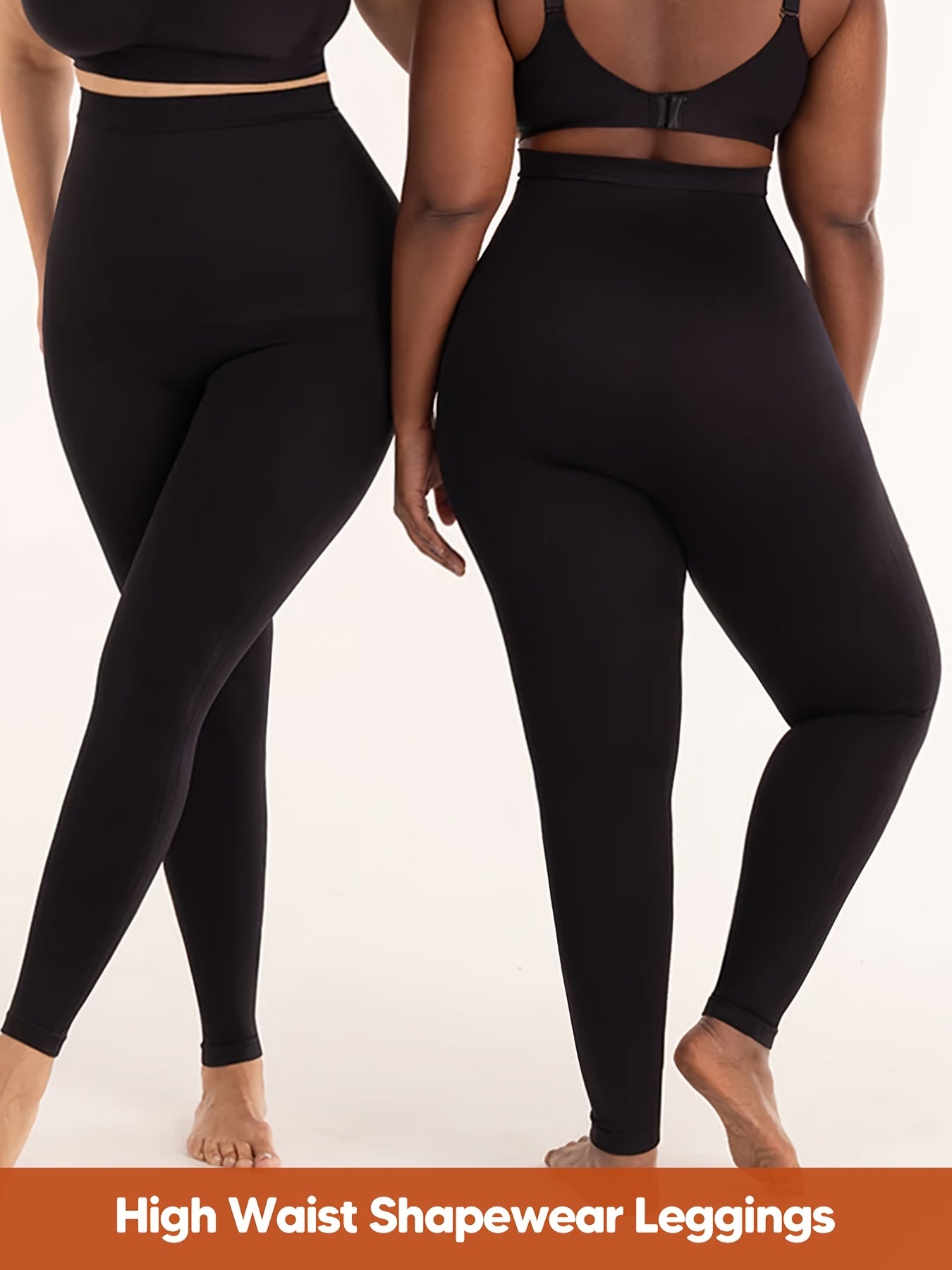 [Butt Lifting Shapewear Pants] High Waist Tummy Control Compression Butt Lifting Long Pants - Winter Autumn Warm Shaping Solid Trousers - Comfy & High Elastic Shapewear