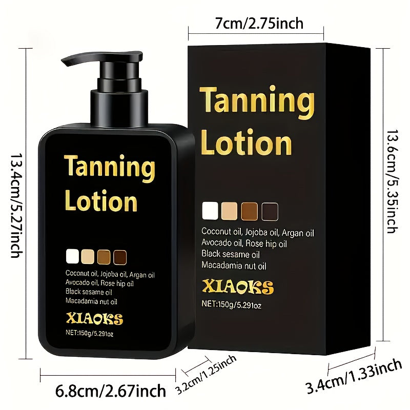 150g Super Dark Self-tanning Lotion - Quick Formulation, Perfect for Summer Beach And Seaside Use, Creating A Bronze Wheat Complexion, Refreshing Moisturizing, Suitable for All Light Beige Light Beige, Preventing Sunburn, Tan