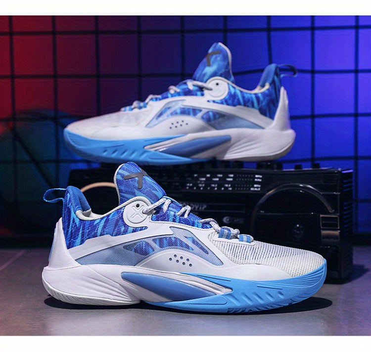 Phantom Cherry Blossom 2025 Men's & Women's Mid-Top Basketball Shoes - Breathable Shock-Absorbing Training Sneakers with Anti-Slip Rubber Sole, Wear-Resistant PU/Fabric Upper for Spring Summer Sports, High Top Sneakers, Shock