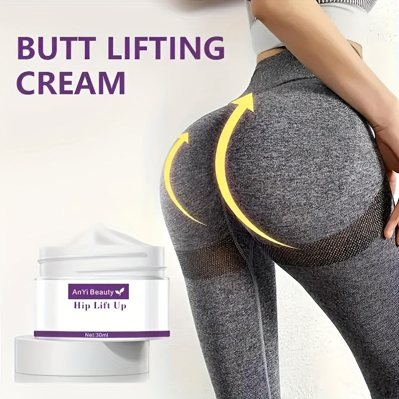 2pcs Hip Lift & Firming Cream - Vitamin E, Avocado Oil, Soy Protein & Coconut Oil Infused, Tightens, Lifts & Moisturizes for Smooth, Curvy Peach Lift Buttocks - Hypoallergenic, Fragrance-Free, 1.01oz Each, Suitable for All Li