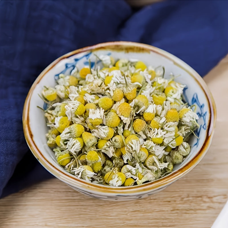 Chamomile, 100g/3.52oz, Dried Chamomile Tea Loose Leaf, Edible Culinary Chamomile Herb, Suitable for Drinking and Cooking, 3.5 Bulk Kraft Paper Packaging, Resealable, Herbal Tea