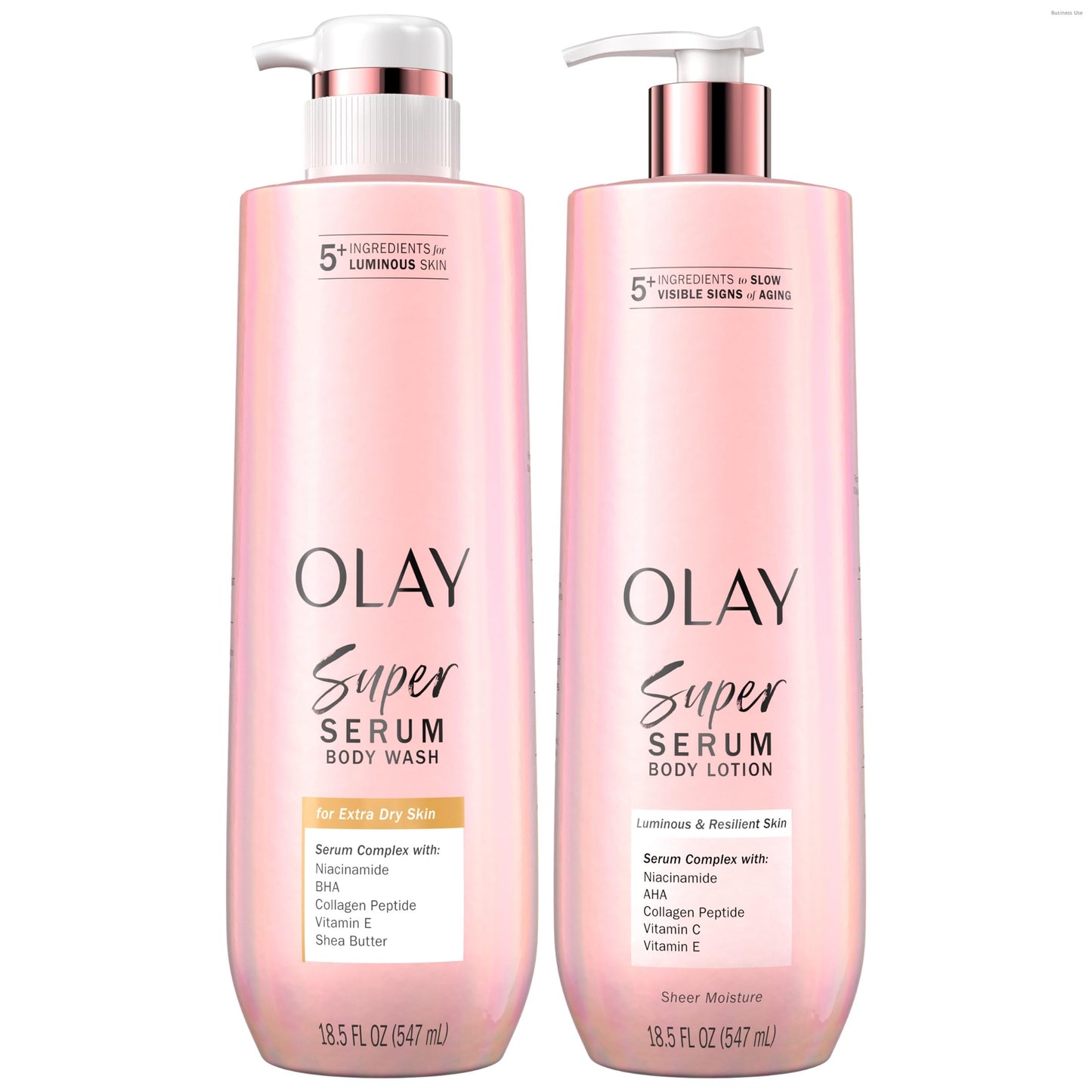 Olay Super Serum Body Wash for Extra Dry Skin, 24hr Long Lasting Hydration, 5+ Ingredient Complex for Bright Even Firm Luminous Skin, 18.5 fl oz