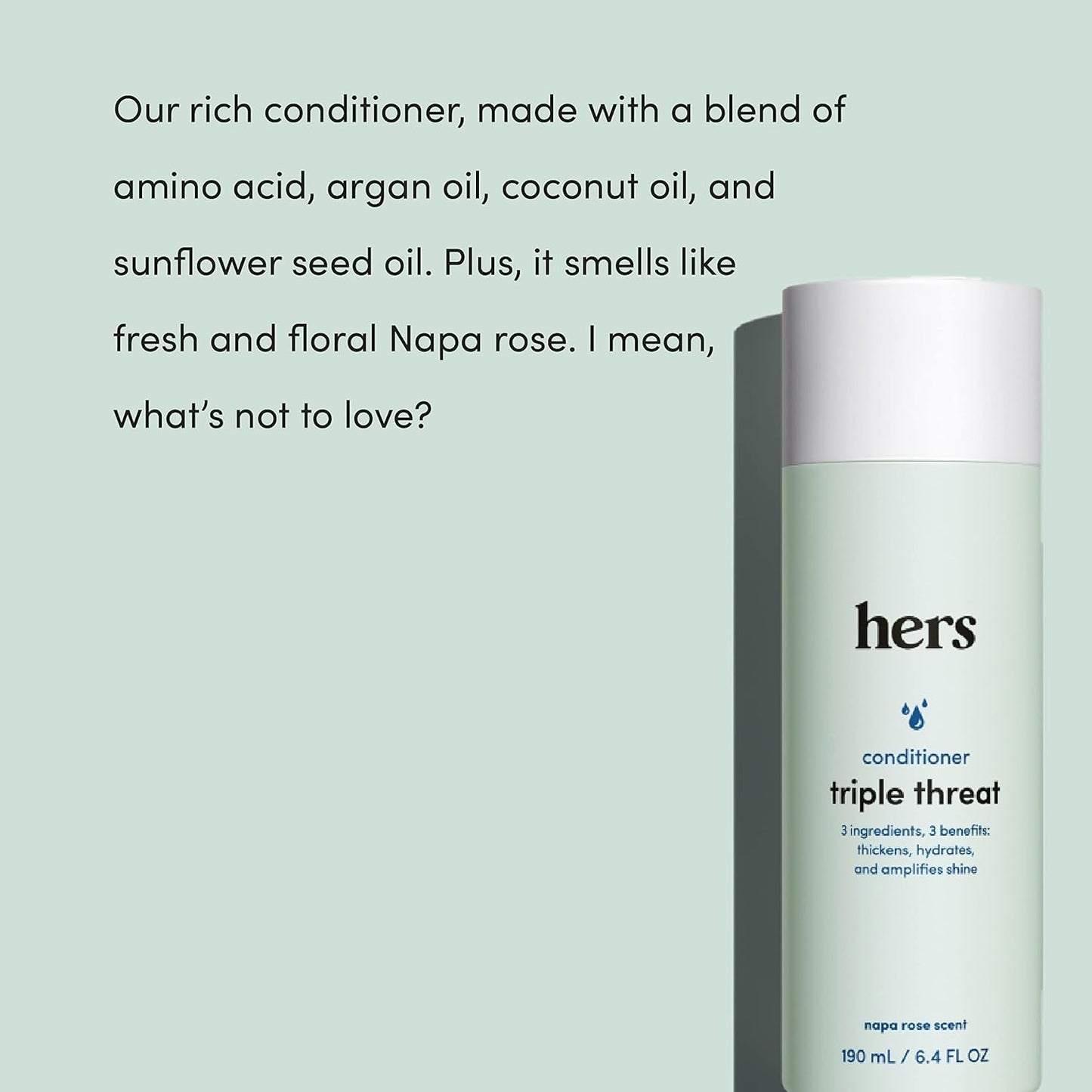 hers Triple Threat Shampoo, Conditioner, & Minoxidil Set - Includes 5% Minoxidil Foam Solution - Hair Thickening & Strengthening Formula - Paraben-Free, Vegan, Color-Safe - 3 Count