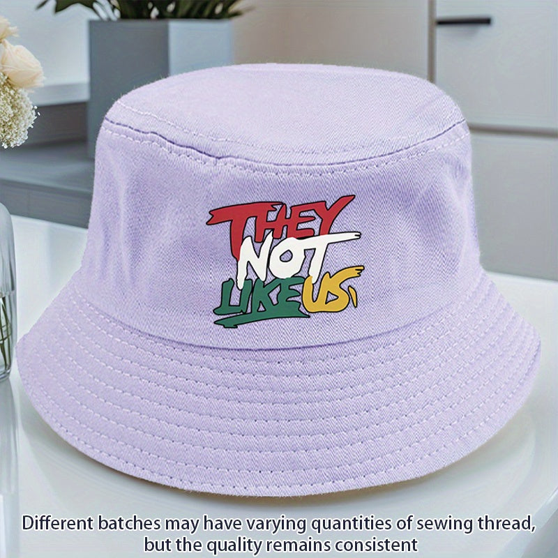 THEY NOT LIKEUS Graphic Print Bucket Hat - Lightweight Adjustable Snapback, All-Season Casual Outdoor Hat with Multi-Color Options, Machine Washable