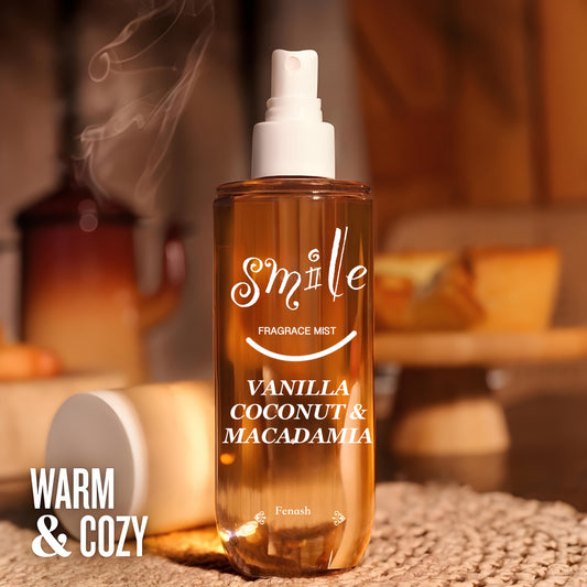 [90ml Gourmet Perfume] Brazilian Vanilla Coconut Macadamia Perfume Amber Gourmet Note, 90ml/3.0FL OZ Hair And Body Perfume Mist For Women