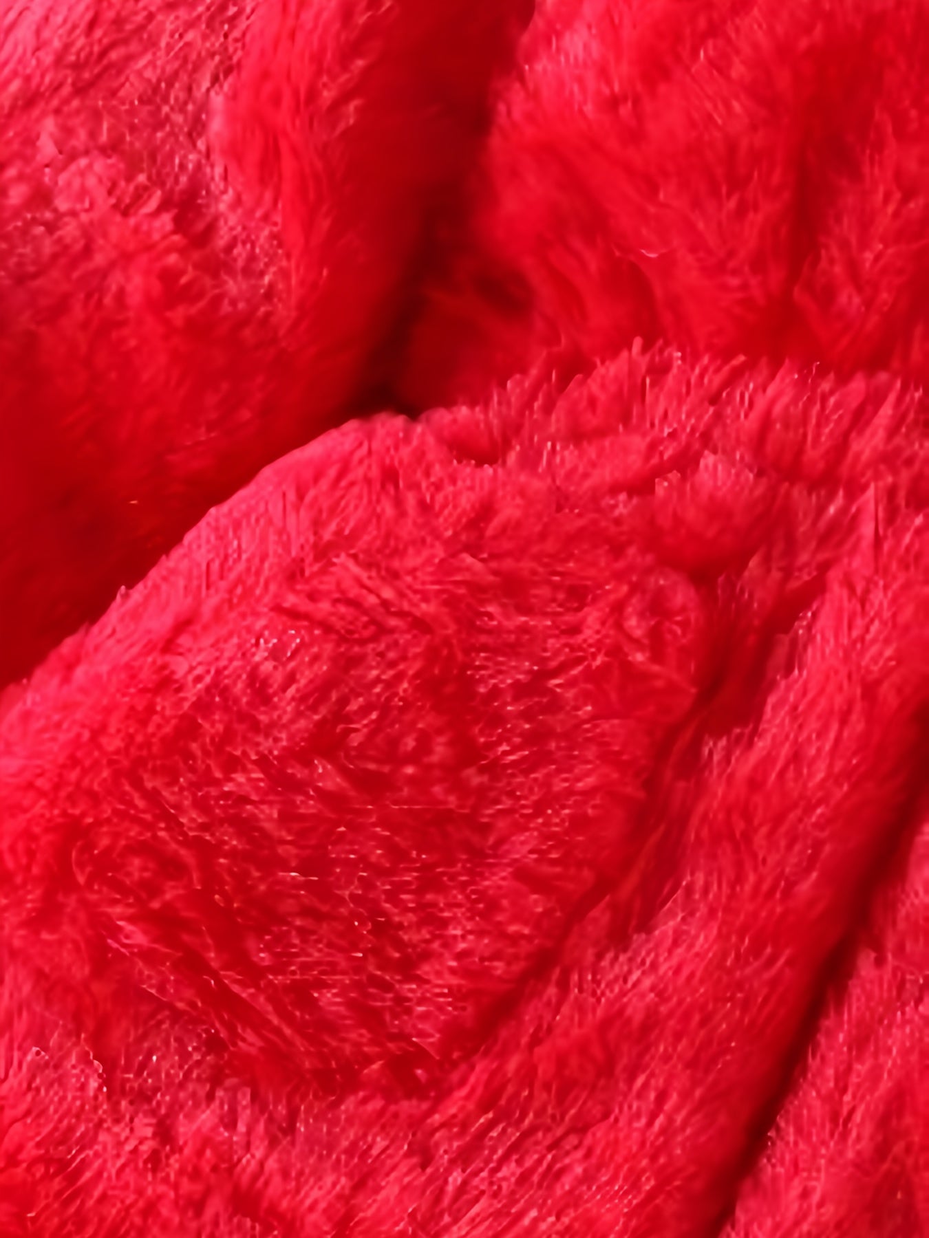 Girls' Cozy Faux Fur Hooded Coat - Warm Zip-Up Winter Jacket with Pockets, Cute Ear Flaps & Plush Trim, Vibrant Red Mid-Length Casual Fall/Winter Outerwear for Youngsters & Toddlers, Autumn Winter Apparel, Playful Design, Sof