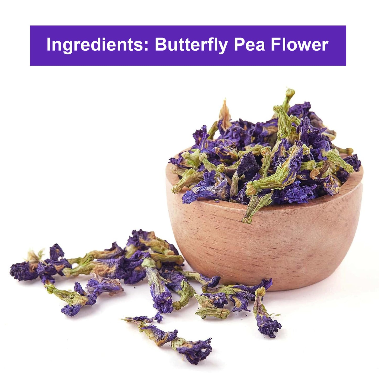 TEARELAE Butterfly Pea Flower Tea Bags - 3.44oz, 75-Count | Natural & Hypoallergenic for Food, Baking & Iced Tea | Magic Color Changing from Blue to Purple | Easy Brew & Share with Family & Friends