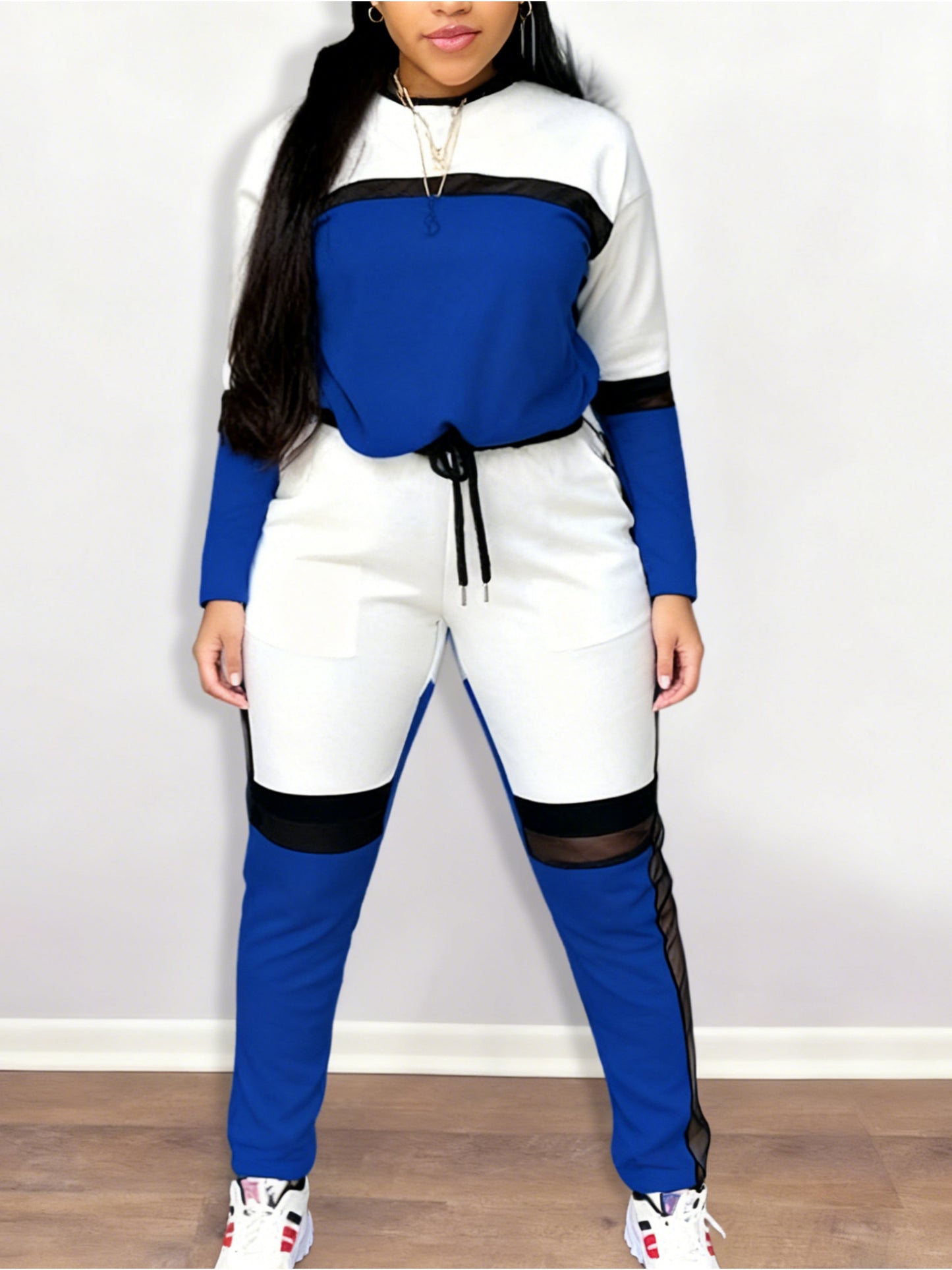 2pcs Women's Shapewear & Athletic Training Suit - Full-Body Panel Set with Tummy Control, Butt Lifter & Hip Enhancer, Color Block Sportswear for Gym, Dance, Yoga - Machine Washable 2pcs Outfit