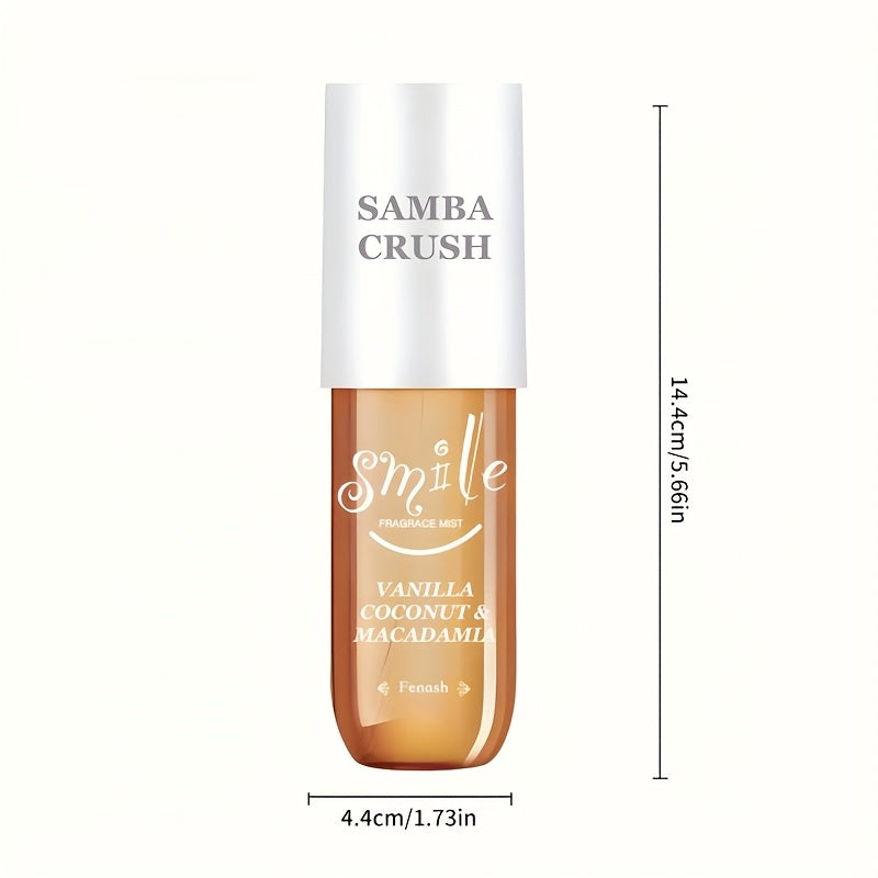 [90ml Gourmet Perfume] Brazilian Vanilla Coconut Macadamia Perfume Amber Gourmet Note, 90ml/3.0FL OZ Hair And Body Perfume Mist For Women
