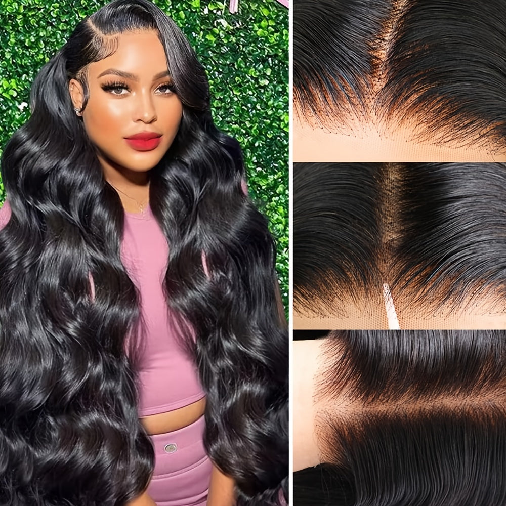 250% Upgrade High-Density 13x6 Full Glueless Wigs Human Hair Pre Plucked Pre Cut, Body Wave Lace Front Wigs Human Hair, 3D Dome Cap Ready to Wear Glueless Bleached Knots Lace Front Wig Christmas Gifts 16-40Inch