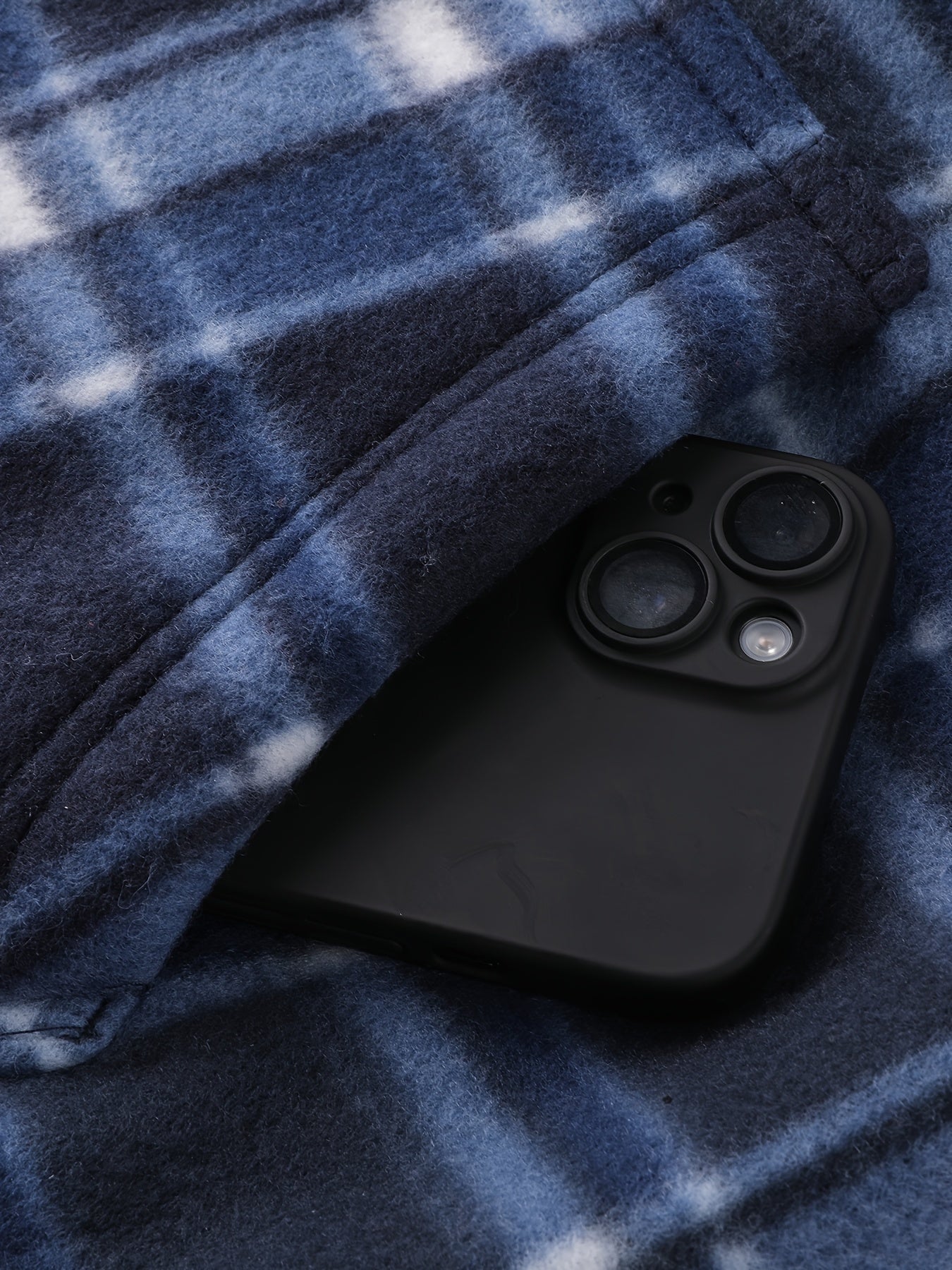 Men's Heavyweight Fleece Hooded Jacket - Full-Zip Sherpa Lining, Thick Winter Coat with Plaid Pattern (Blue/Black/Beige/Brown), Zippered Pockets, Hand Washable, Casual Outerwear for Cold Weather & Everyday Use - Ideal for Ski