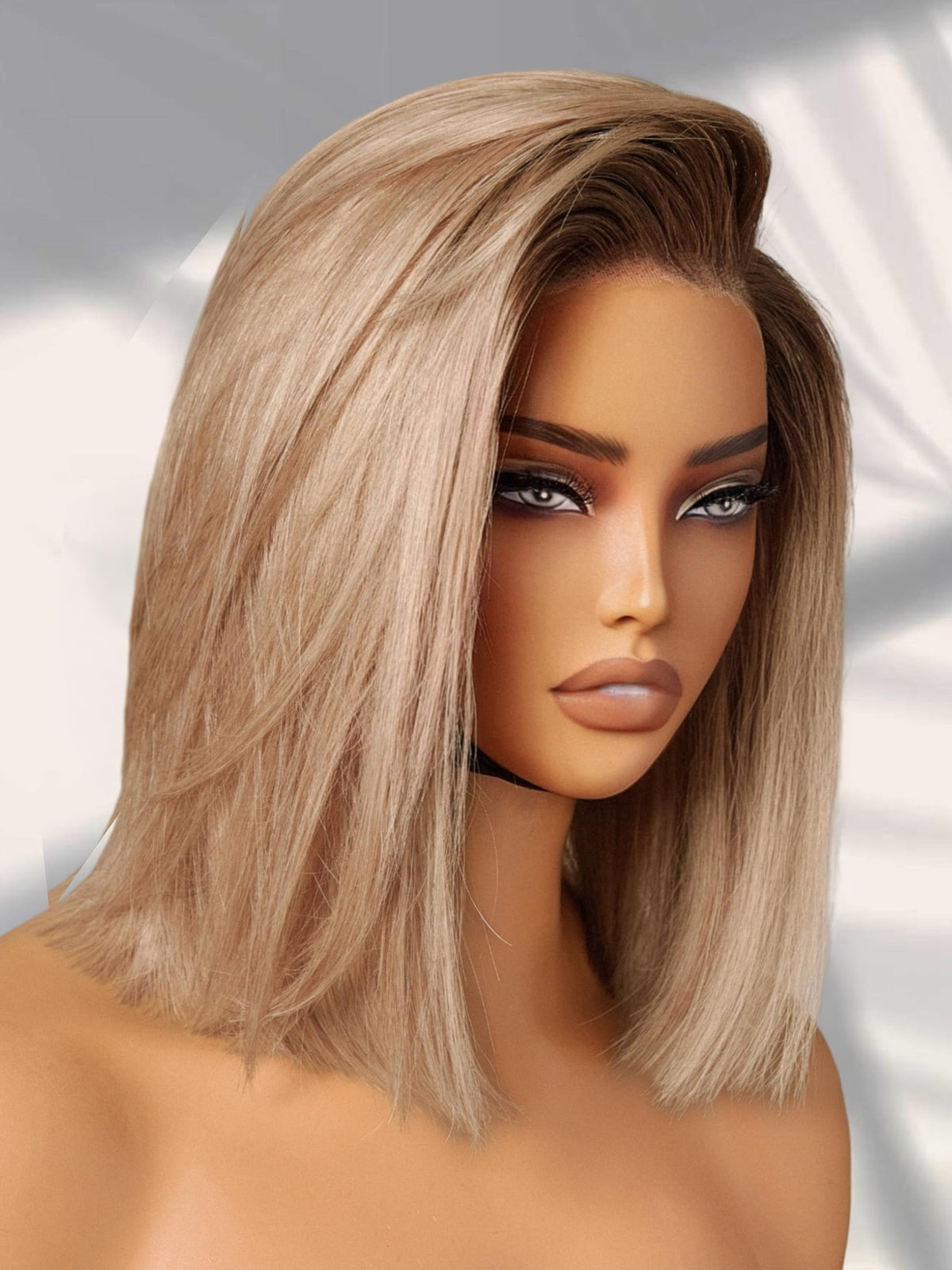 LUVME HAIR 12" Curly Bob Glueless with Blonde Highlights Wigs Human Hair | Without Spray Wigs Pre Plucked Pre Cut Undetectable HD Lace No-Glue Need Protective Wig Short Ready to Go Wig 180 Density