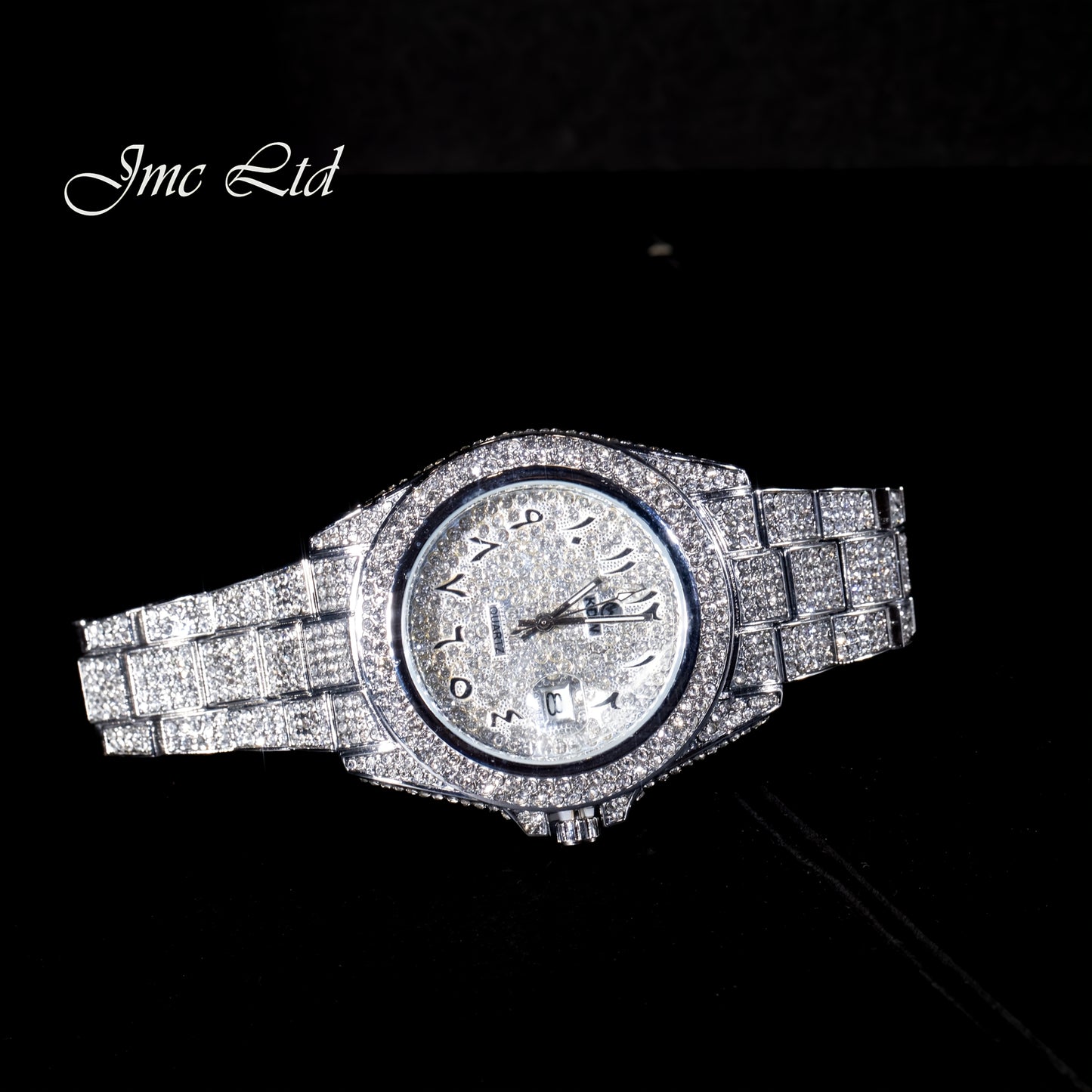 [Fully Diamond-Studded] West Coast Quartz Watch - Fully Diamond-Studded Rhinestone Accessory - Luxury Hip-Hop Style Watch for Men, Perfect for Christmas or Wedding Gifts