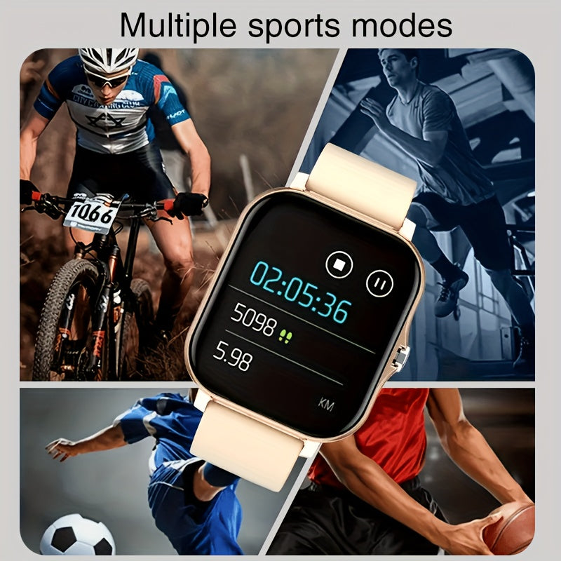 2024 Trendy Smartwatch, Versatile, Full Touch Display With Wireless Calling - Fitness Tracker, Free Steel Band, Compatible With Android And IOS, Perfect Gift For Halloween Christmas!