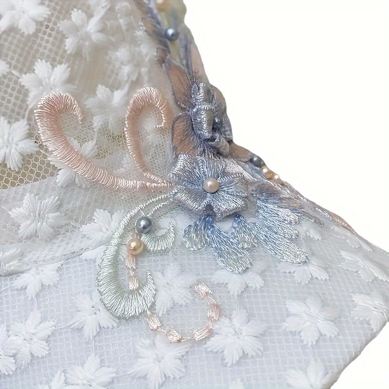 [Summer Lace Cap] Breathable Summer Thin Lace Embroidered Flowers Baseball Cap | Sun Protection Hats For Women