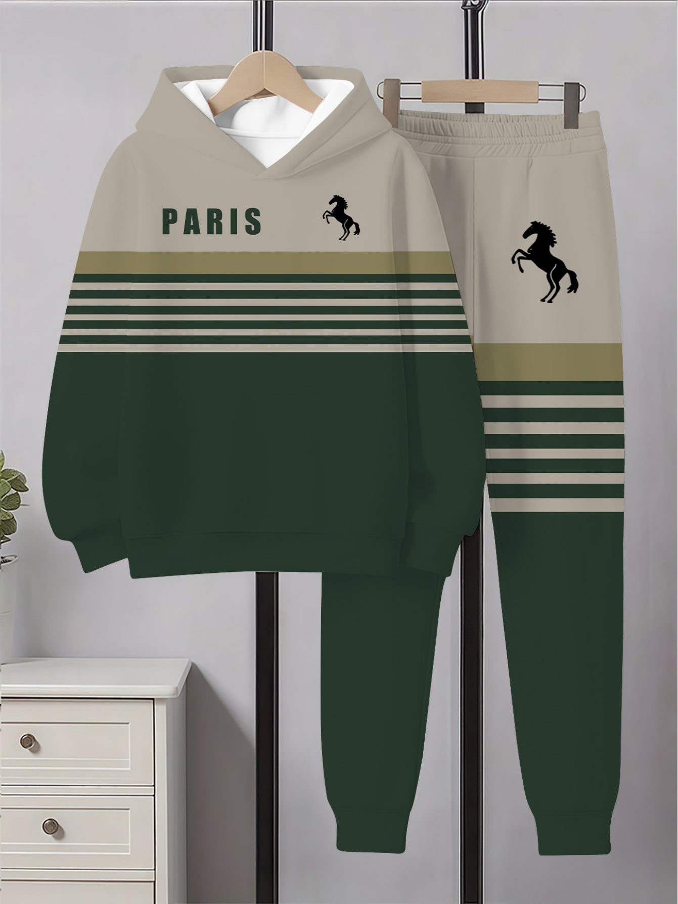 Casual Striped 3D Print Hoodie, Boys Long Sleeve Hoodie, Boys Casual Creative Graphic Design Pullover, Hooded Sweatshirt, Suitable for Autumn and Spring, Spring Fashion, Autumn Clothing, Pullover Hoodie, Soft Material, Durabl