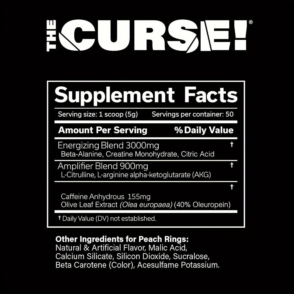 [Energy Focus] JNX SPORTS The Curse! Powder | 50 Servings | Energy + Focus for Men & Women | Caffeine, Beta-Alanine, Creatine & L-Citrulline-Green Apple