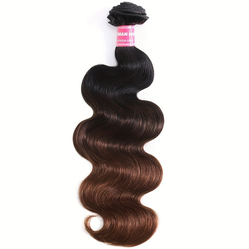 UNice Chestnut Brown Ombre 3 Pcs/pack Body Wave Human Hair Bundles