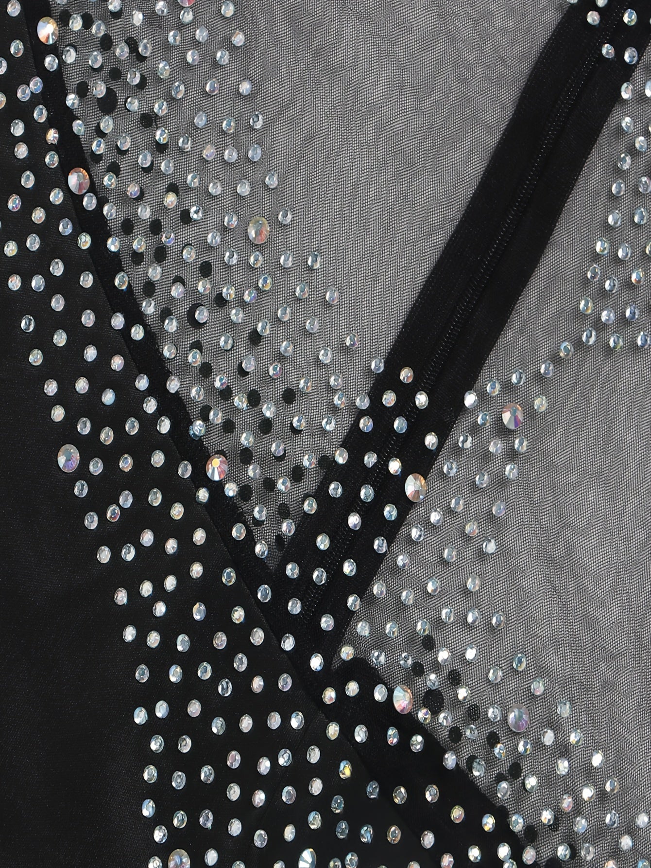 [Sexy Rhinestone Tight Jumpsuit Party] PORRCEY Women Sexy Rhinestone Tight Jumpsuit Party Club Night Hot Drilling Romper