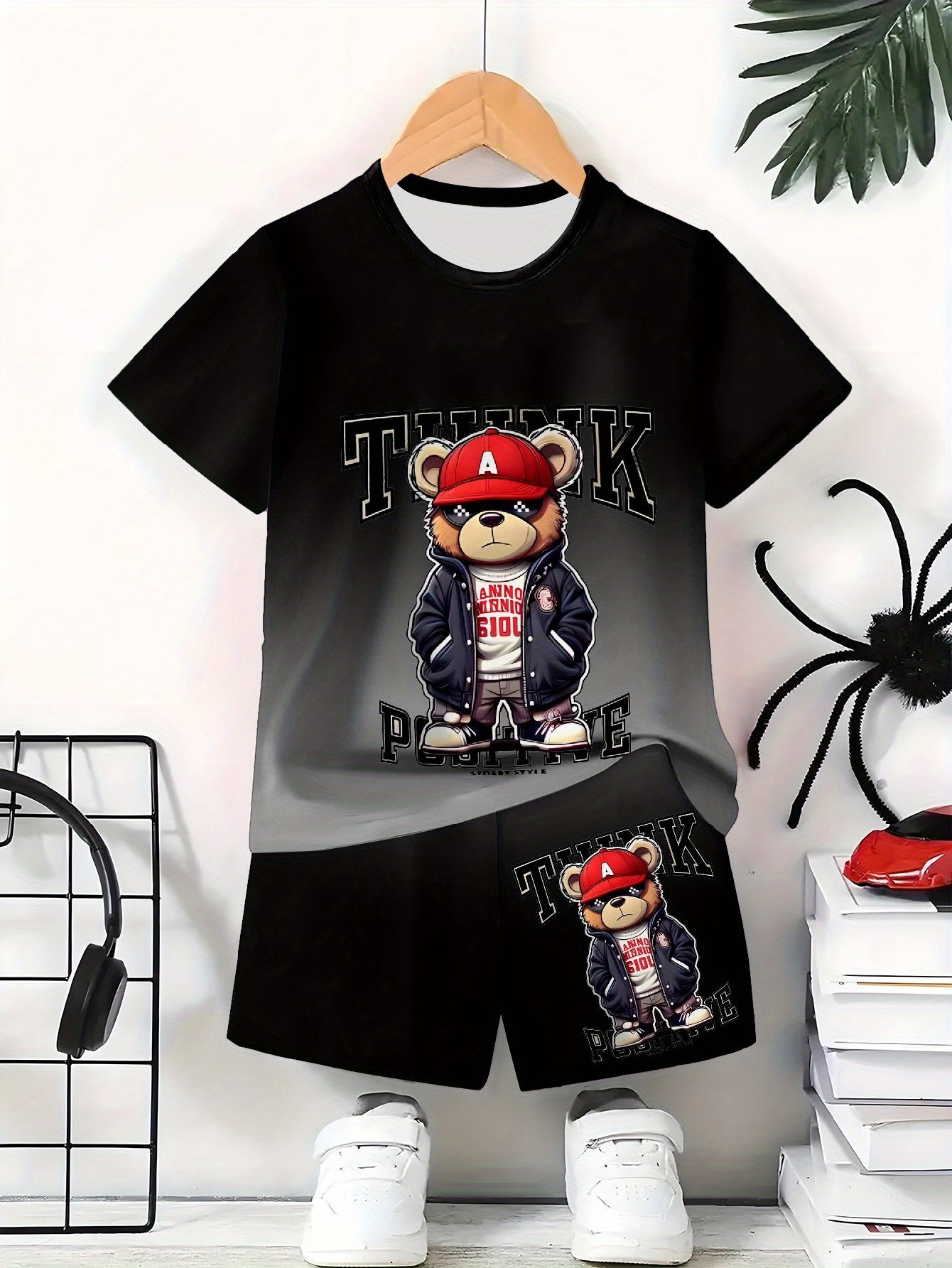 2024 New Fashion Boys Shorts Suit, Suitable for Outdoor